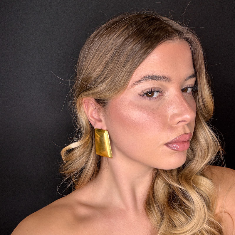 Palestro Milano Orecchini Trapezio Big Gold