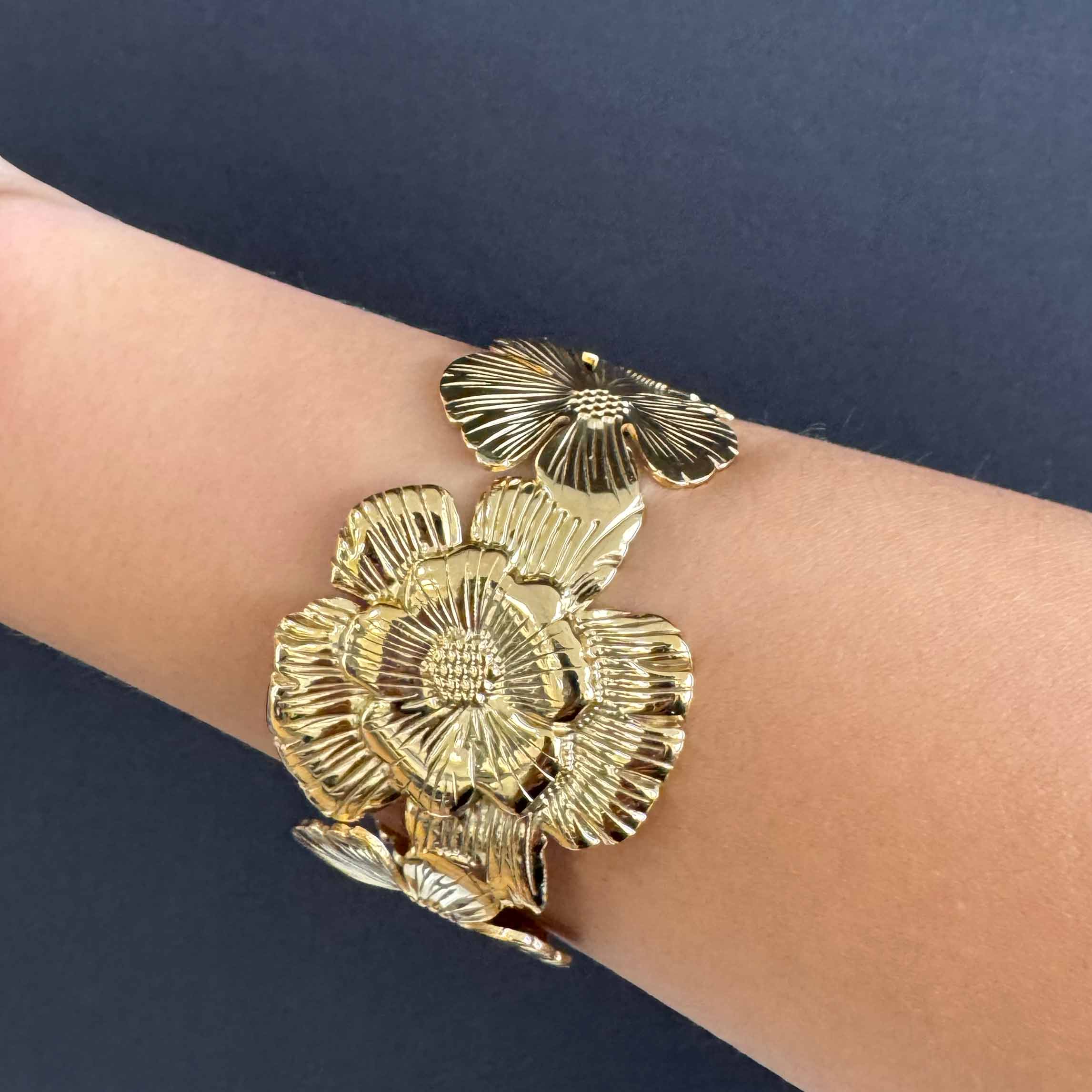 Bracciale Rigido del Fiore d&