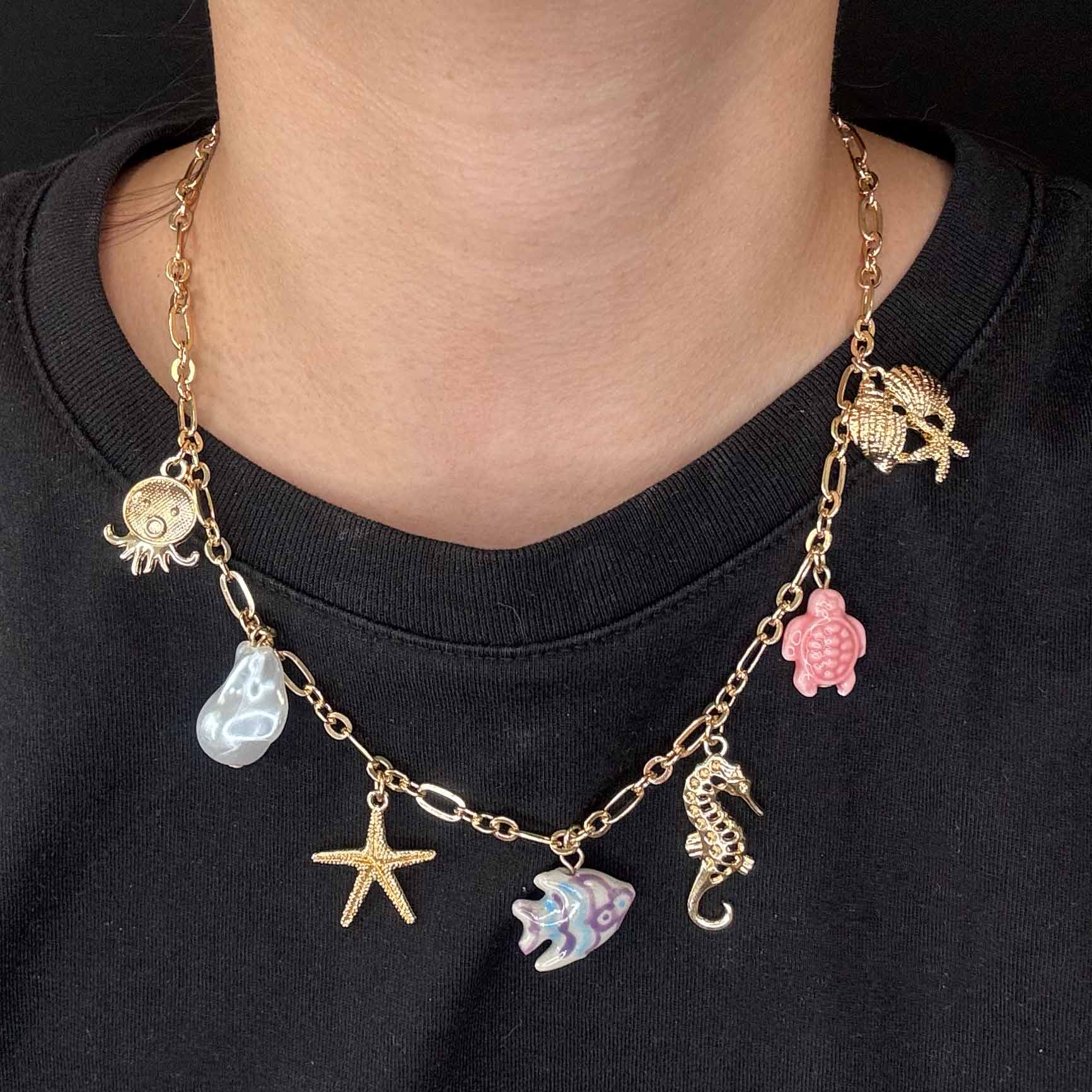 Collana Mini Charms & Tartaruga