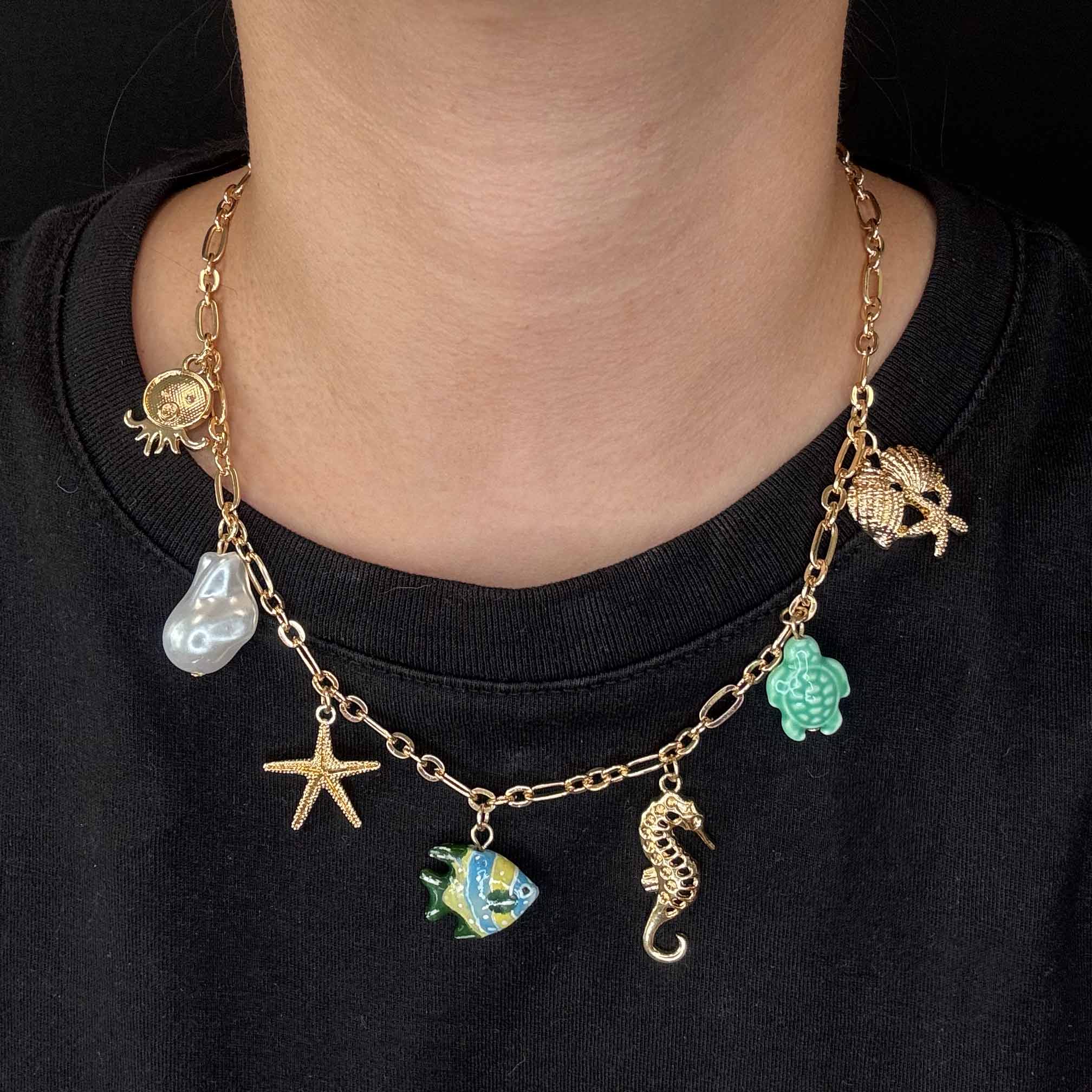 Collana Mini Charms & Tartaruga