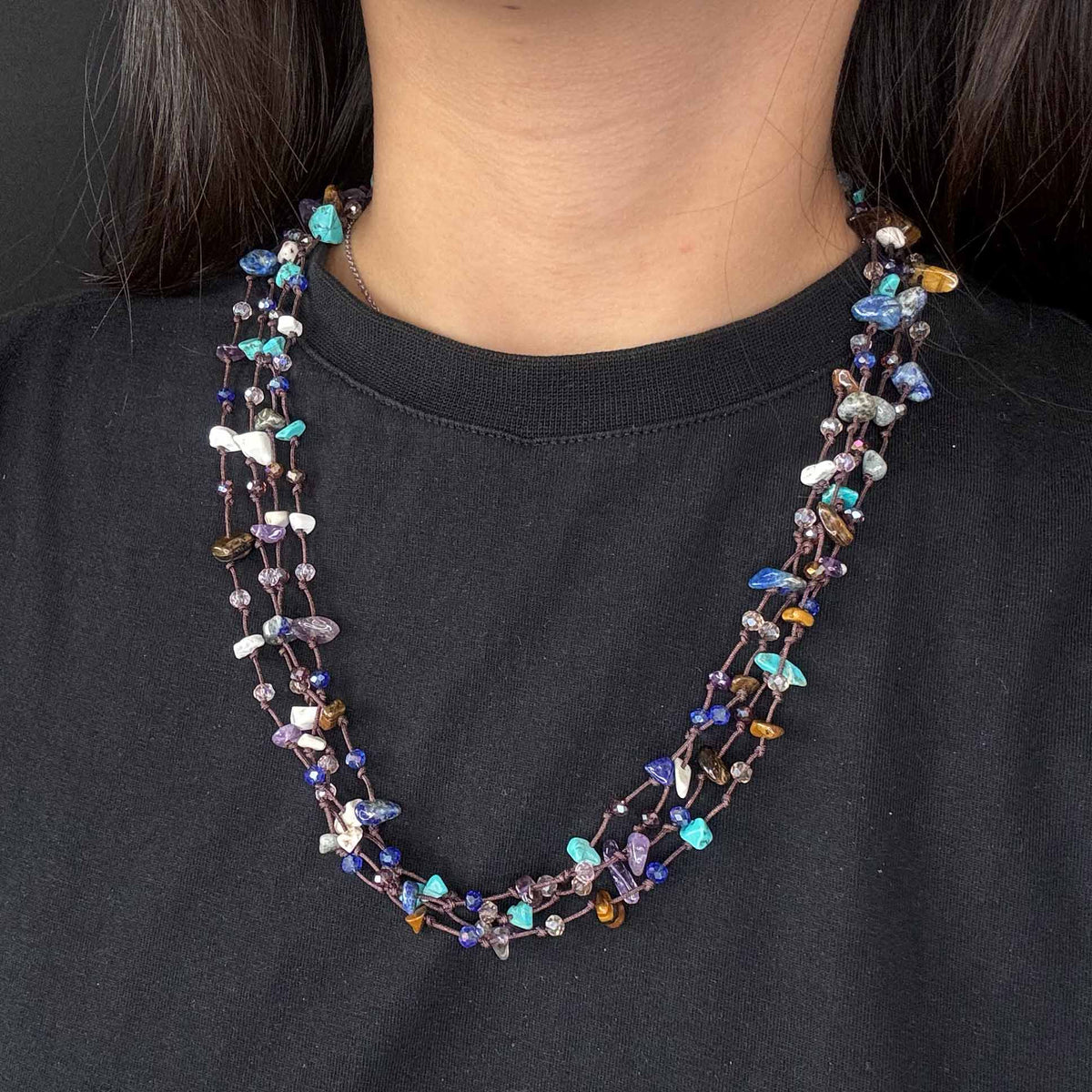 Collana Mini Pepite Colorate