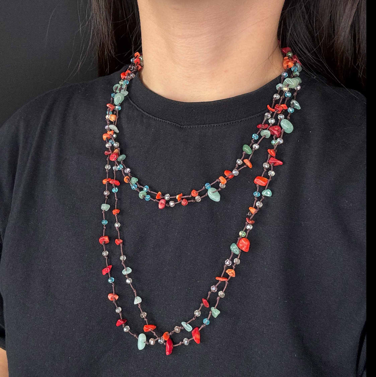 Collana Mini Pepite Colorate
