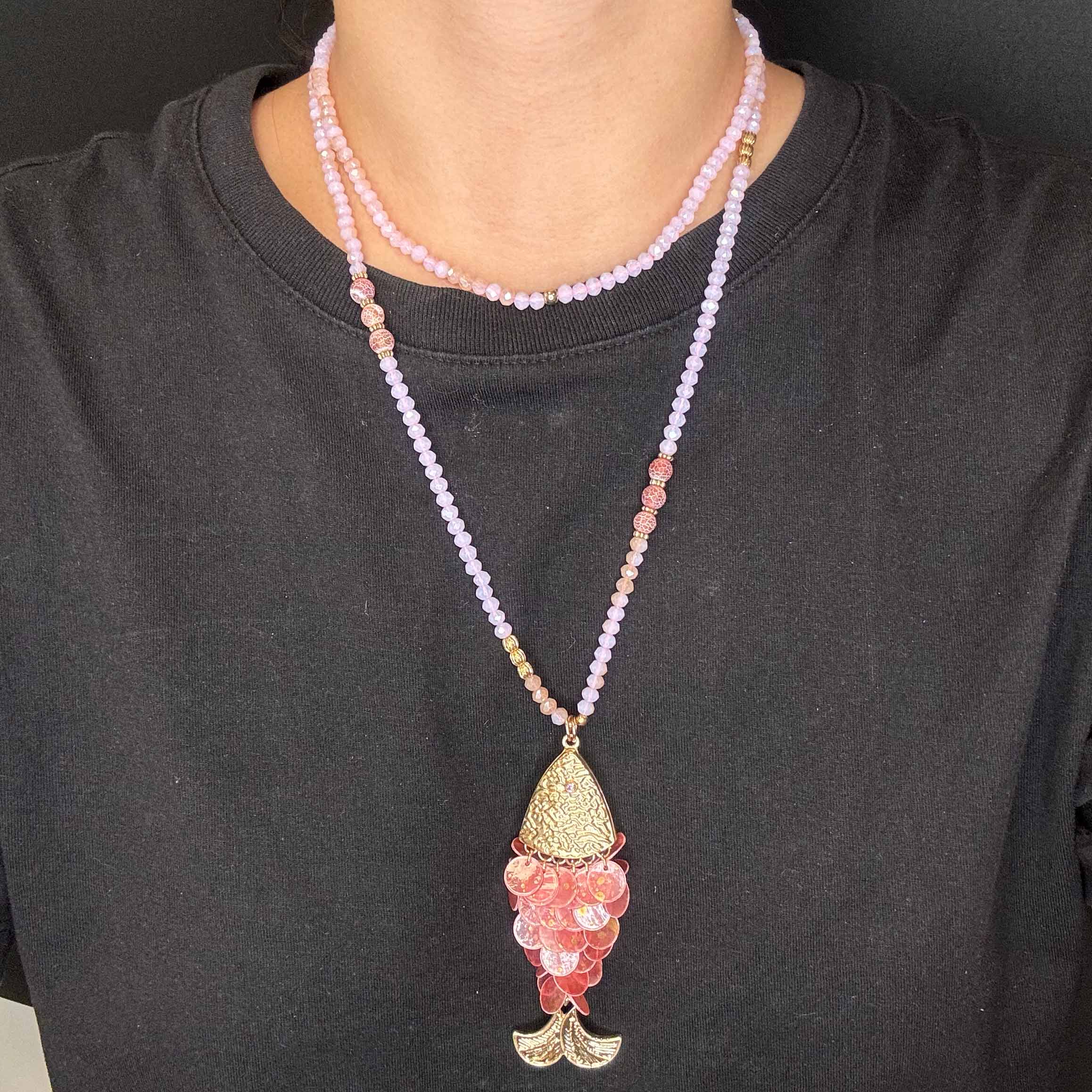Collana Pesce con Petali