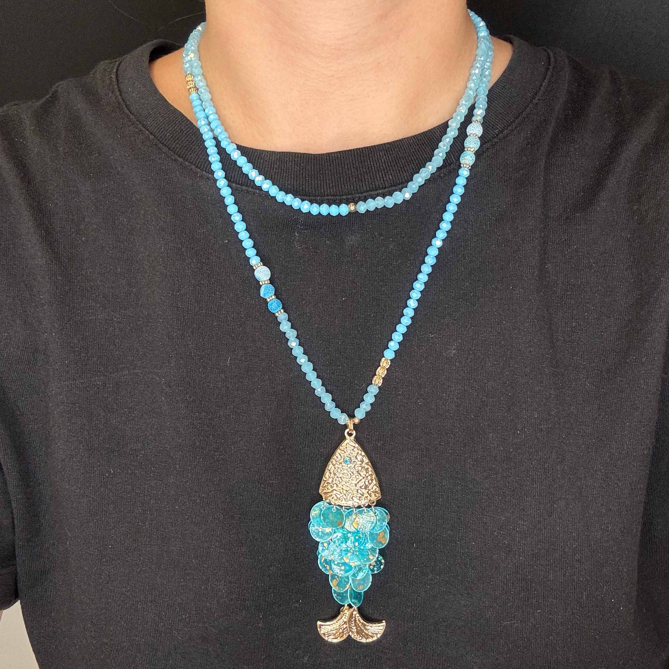 Collana Pesce con Petali