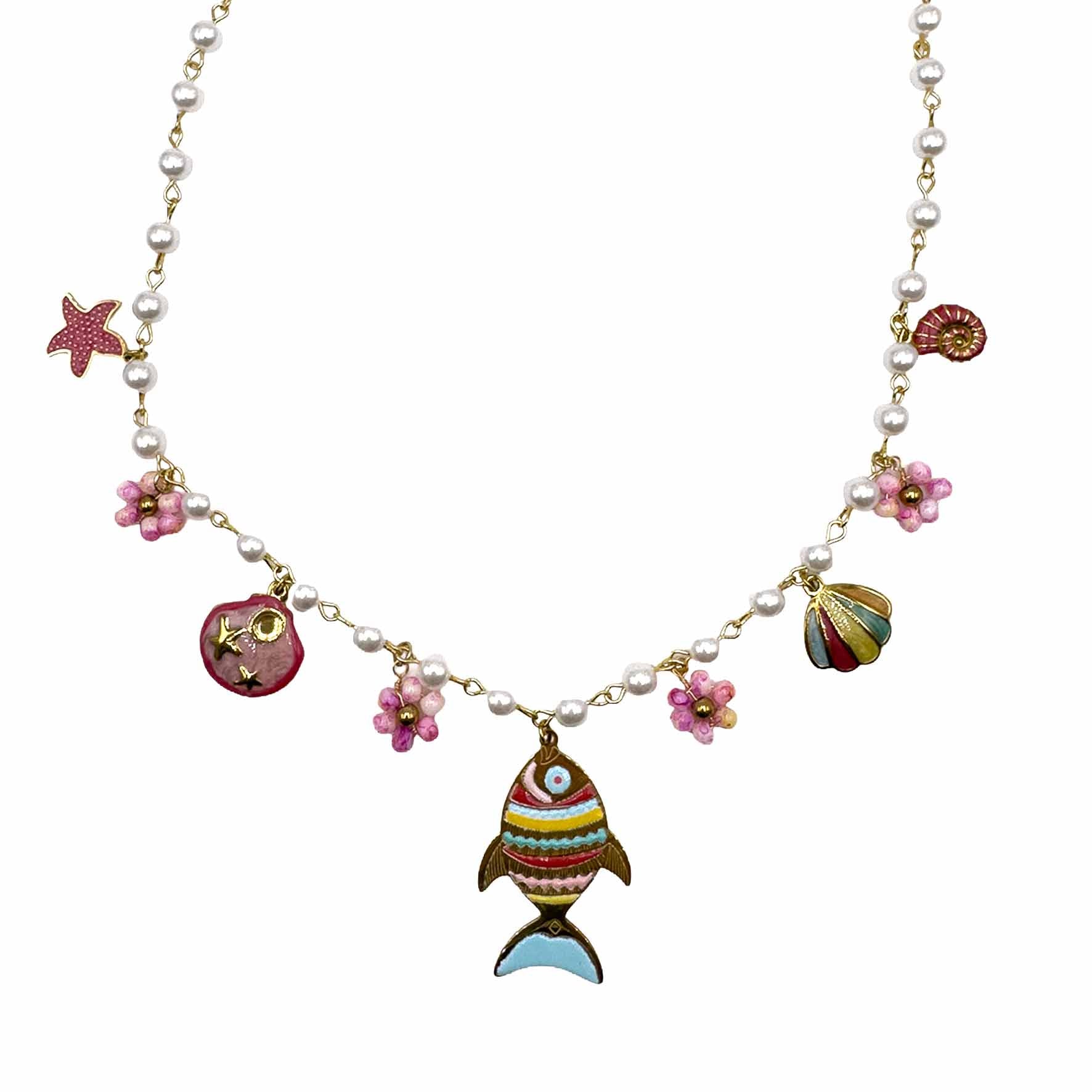 Collana Pesciolino & Perline