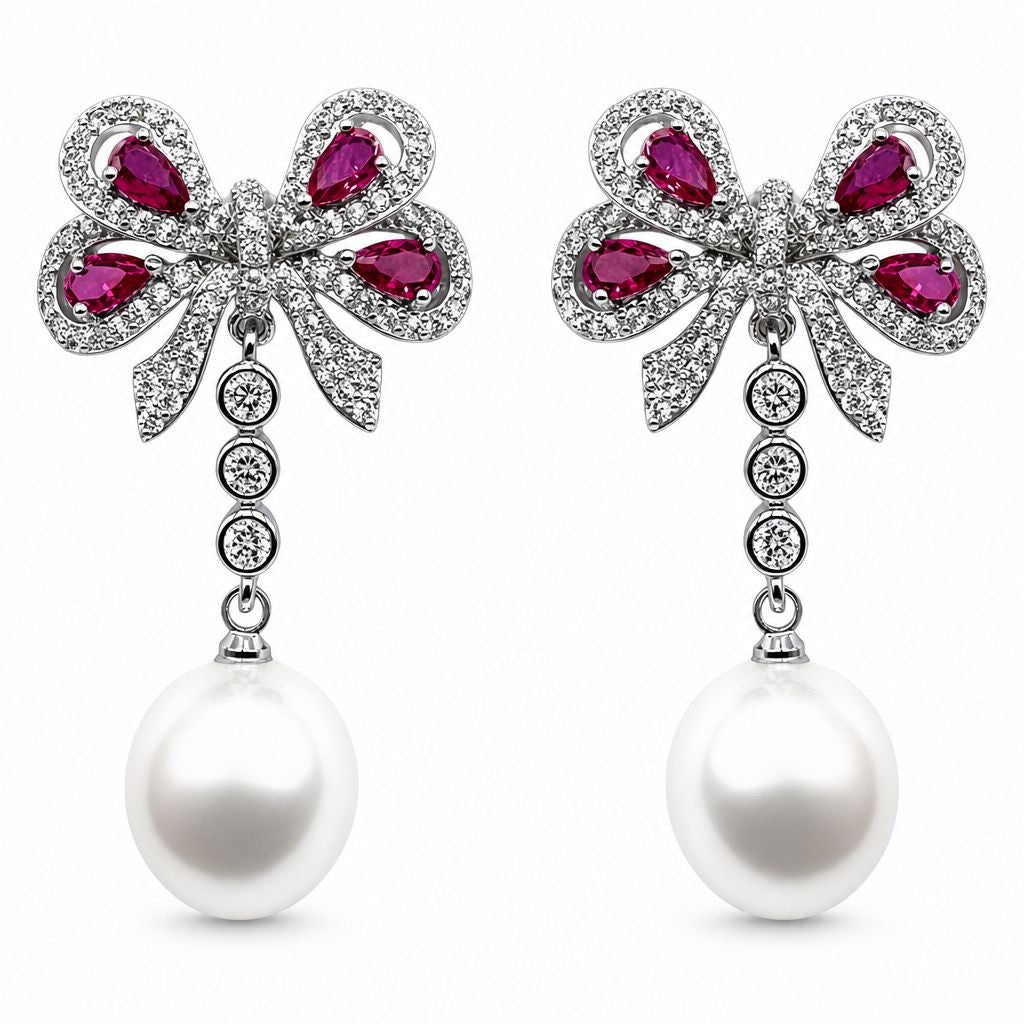 Fiocchettino Silver con Perla Bianca