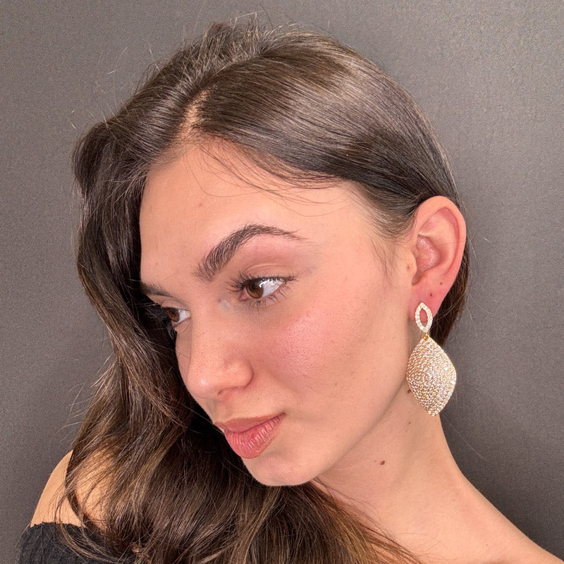 Palestro Milano Orecchini Rombo di pavè