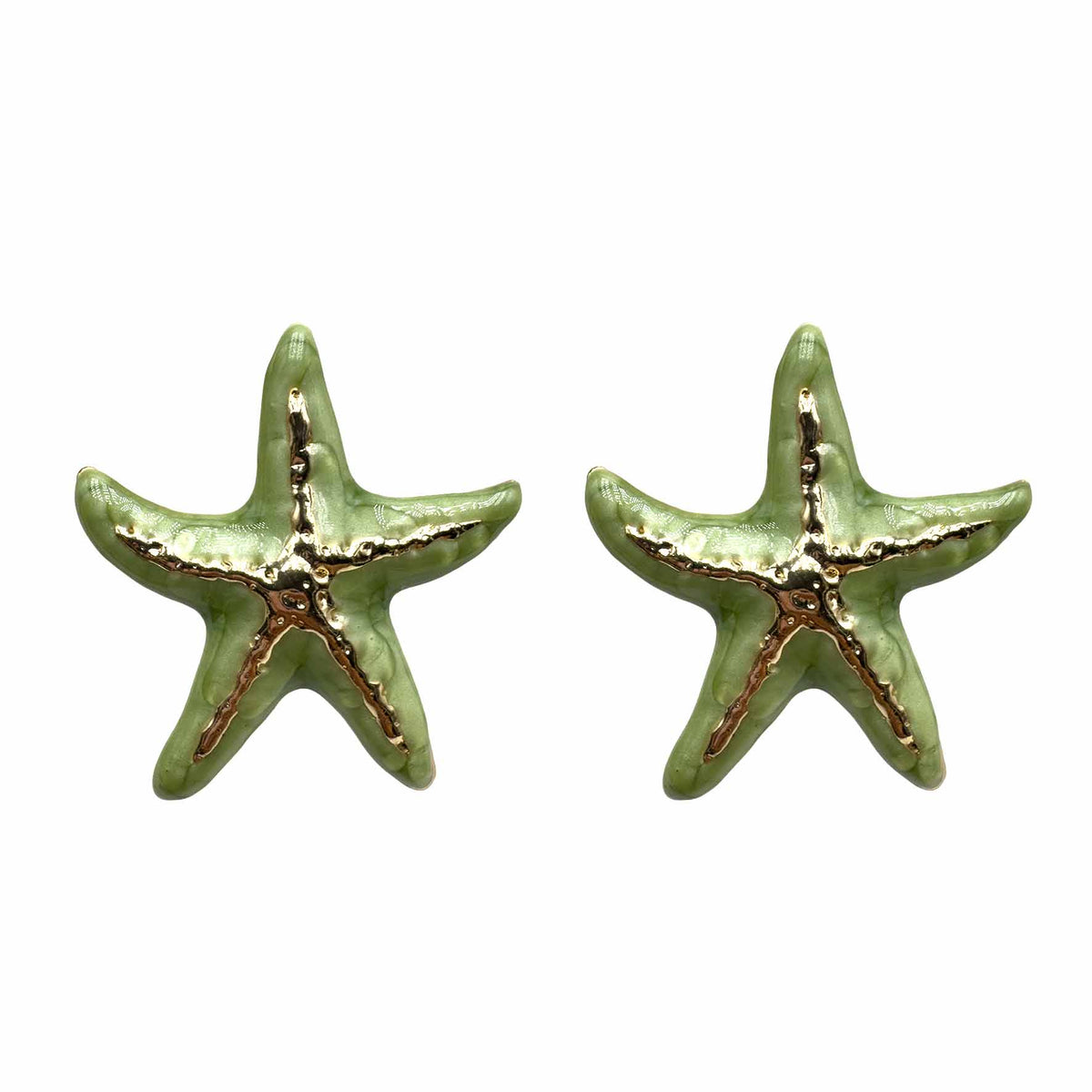 Stella marina con venatura dorata