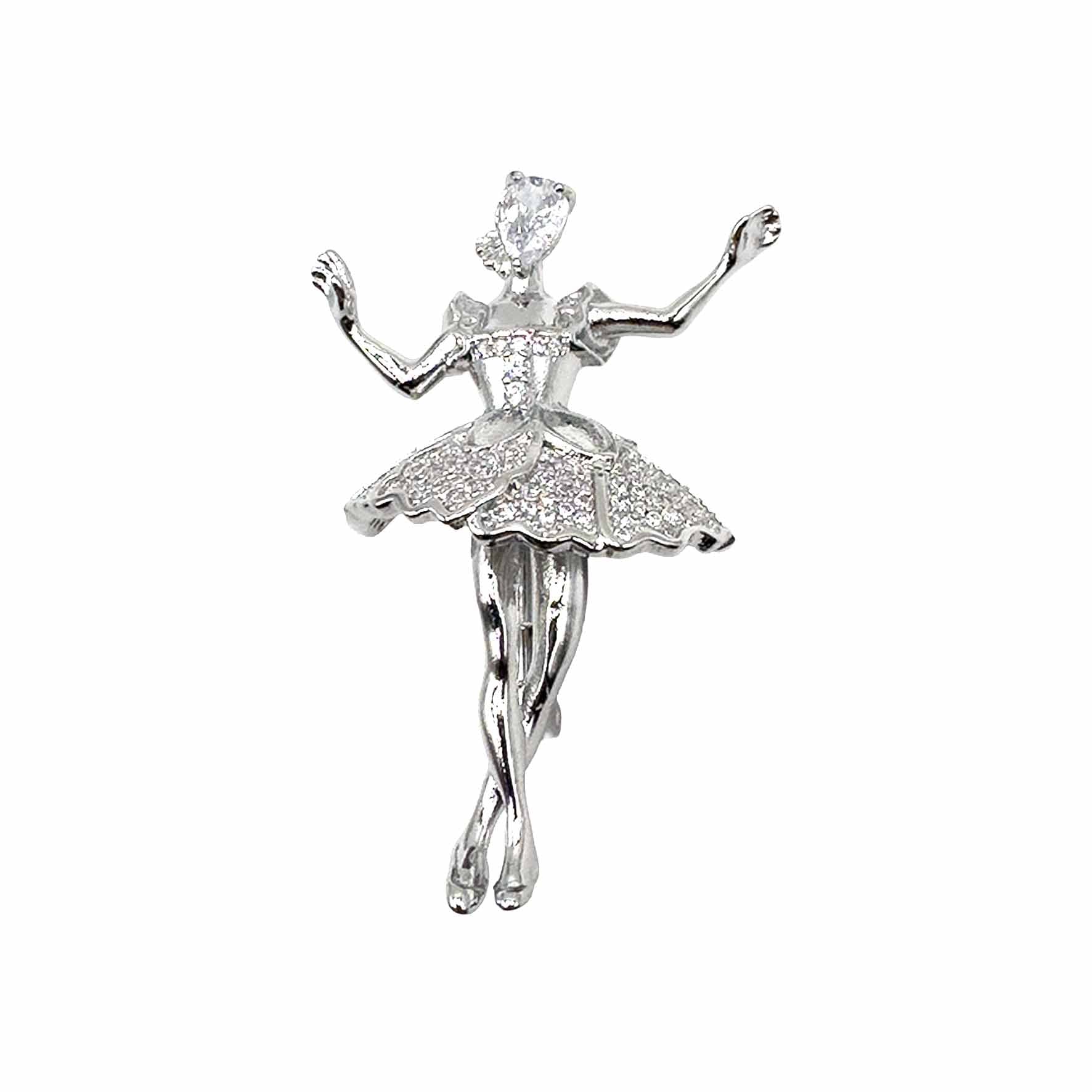 Palestro Milano Spille e spillette Silver Ballerina Danzante
