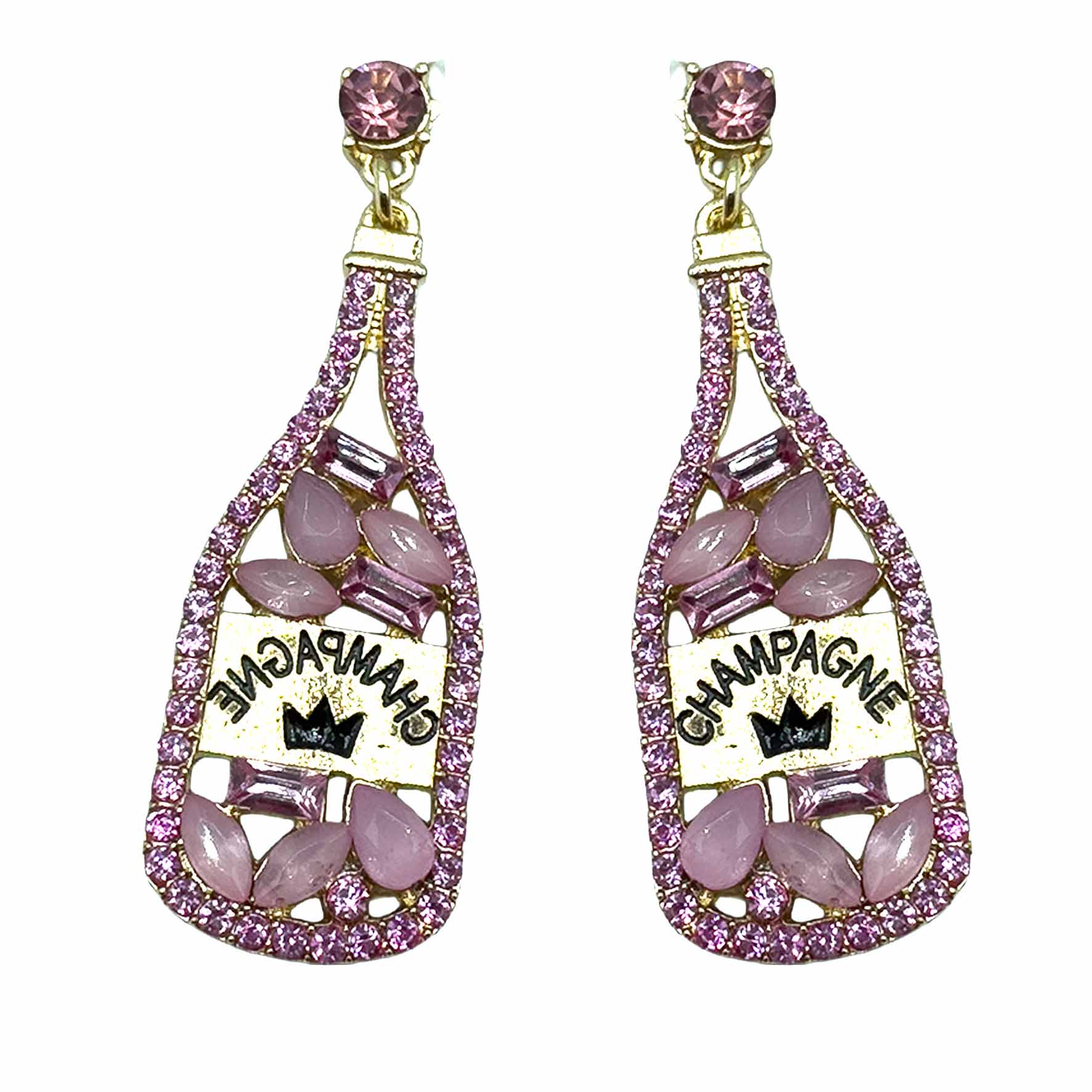 Palestro Milano Orecchini Pink Bollicine di champagne