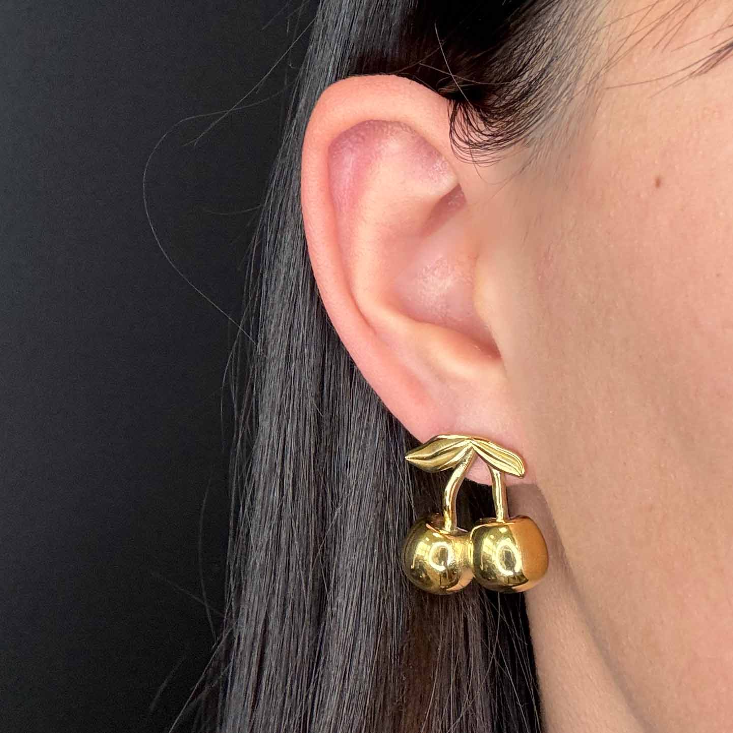 Cherries Gold Plated