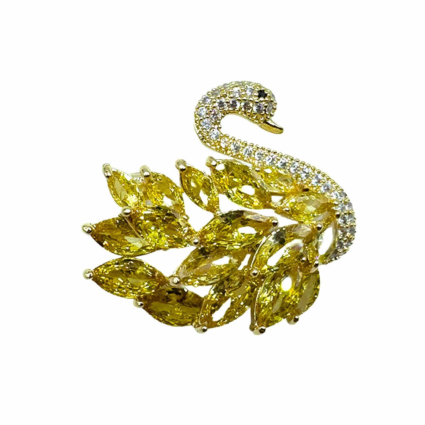 Palestro Milano Spille e spillette Cigno con Pietre