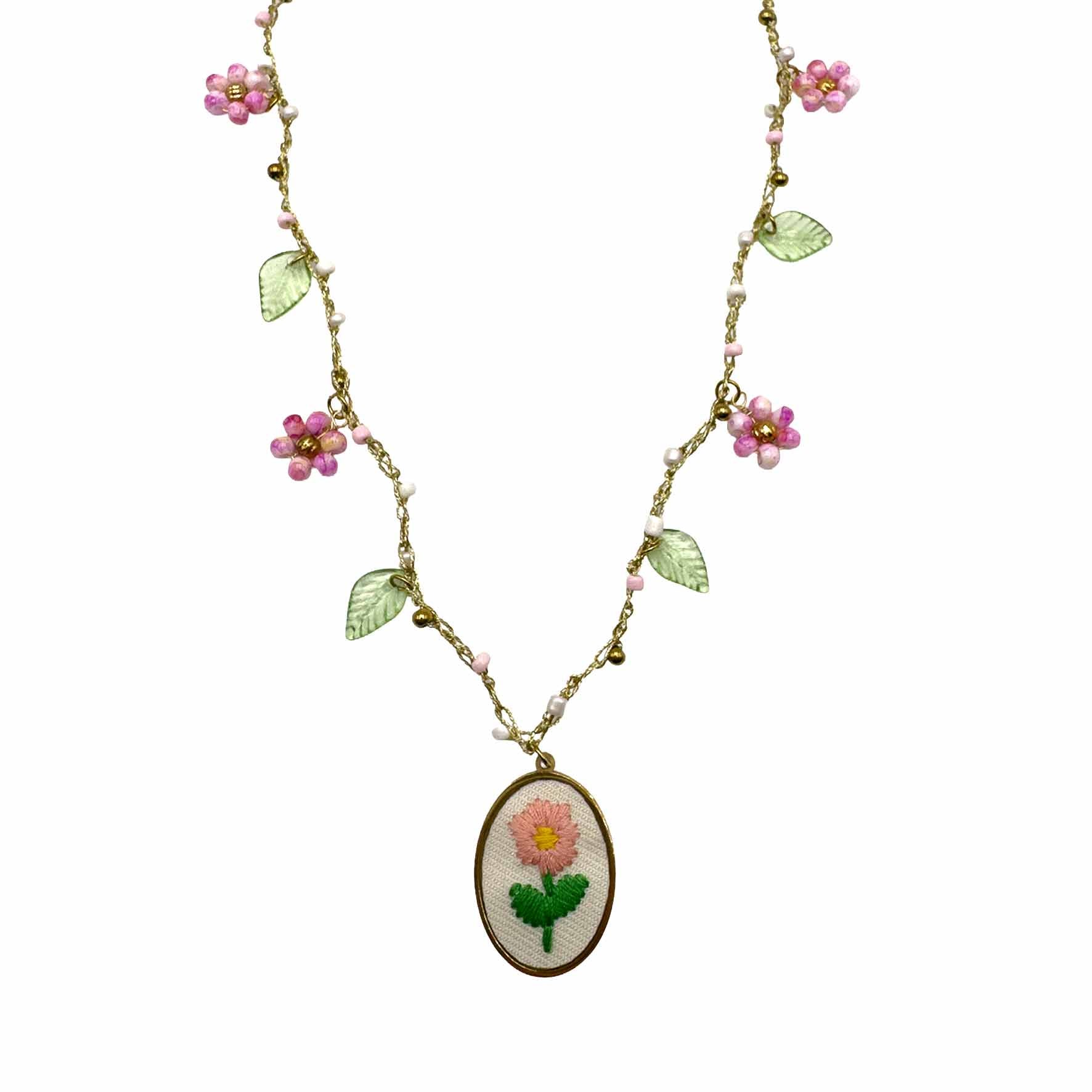 Collana con Ciondoli Fioriti