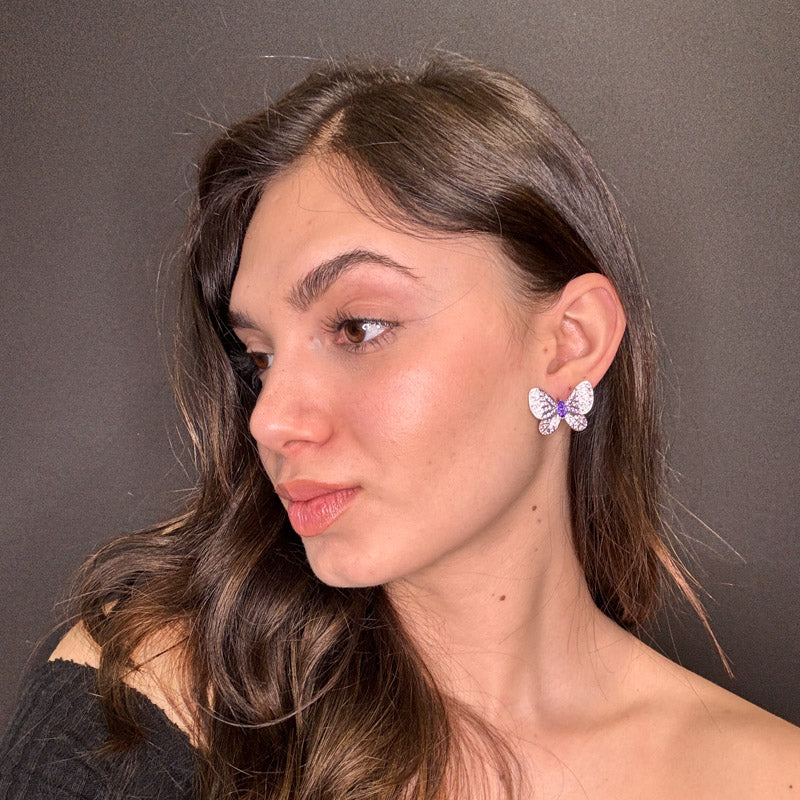 Palestro Milano Orecchini Farfalla & Gemma