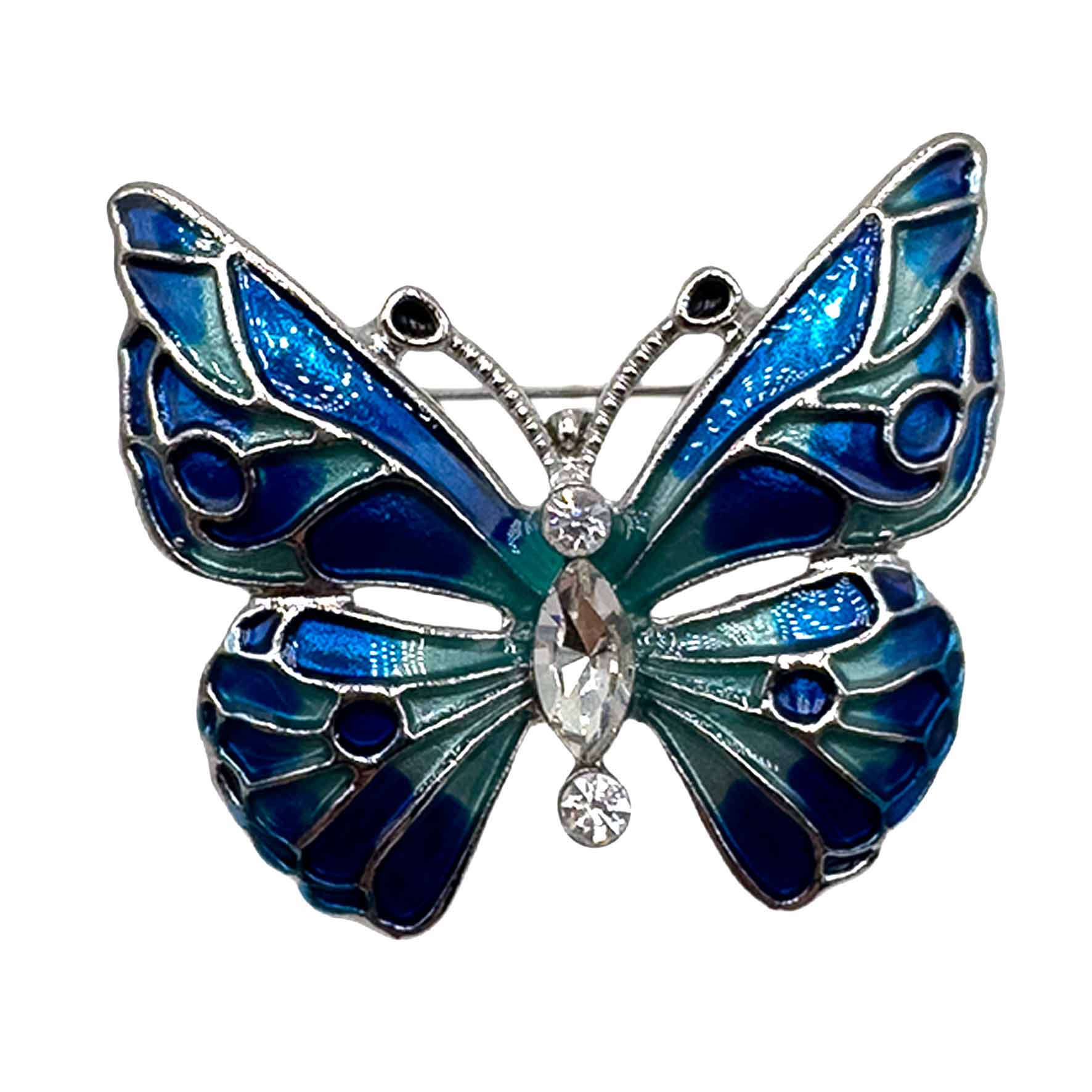Palestro Milano Spille e spillette Blu/Turquoise Farfalla Fantasy