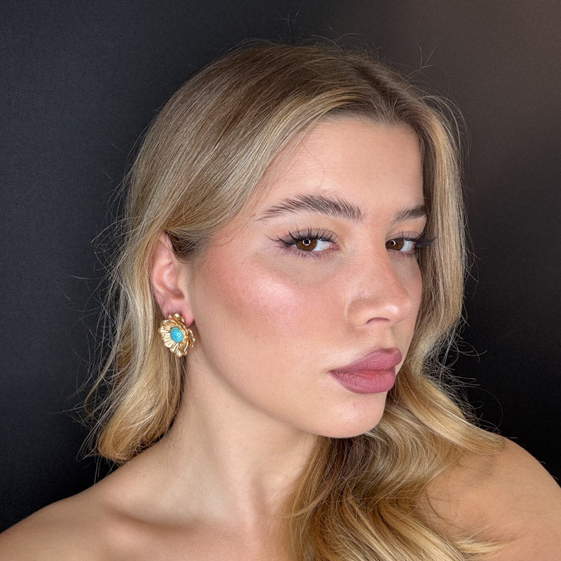 Fiore gold torquoise