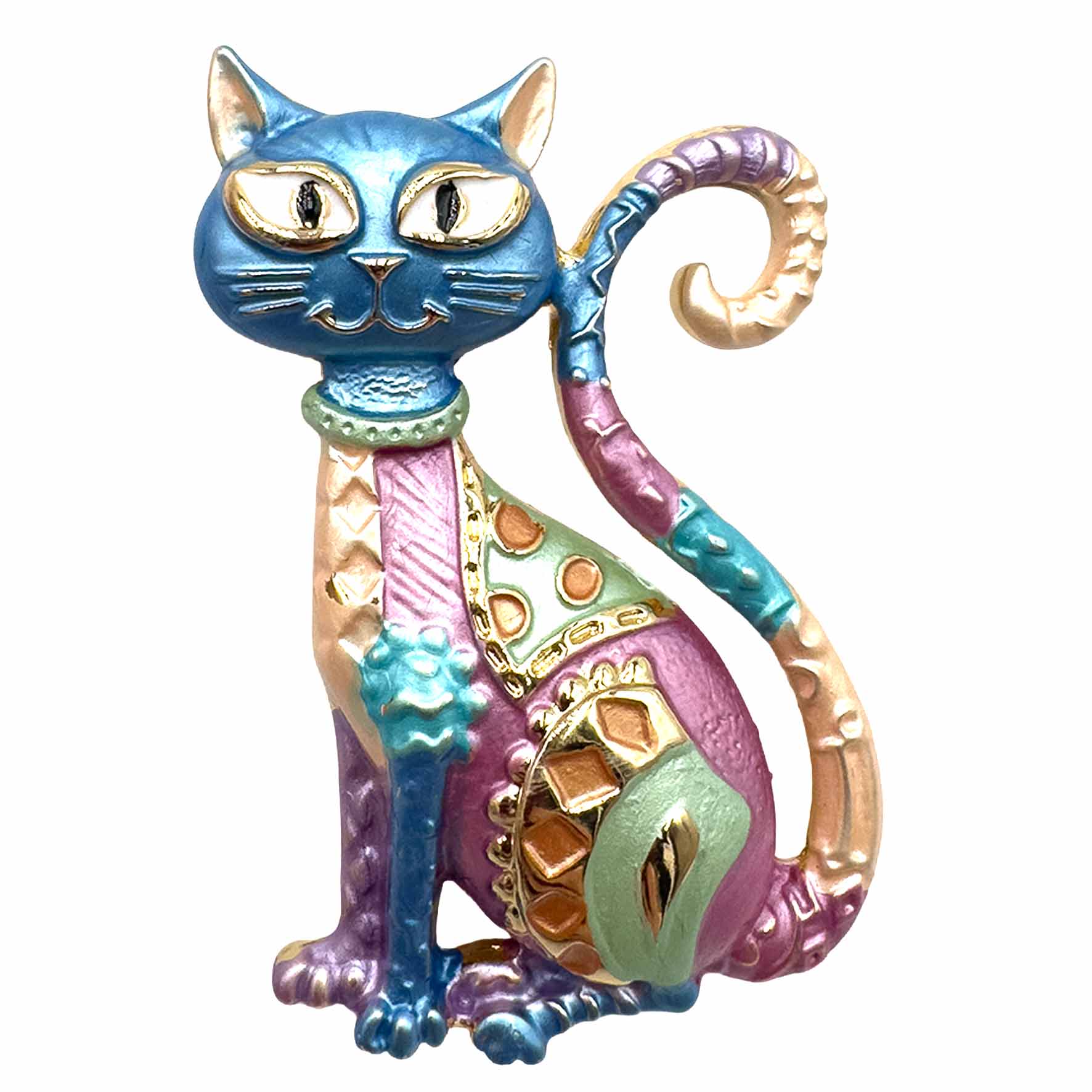 Palestro Milano Spille e spillette Multicolor Gatta (Magnete)