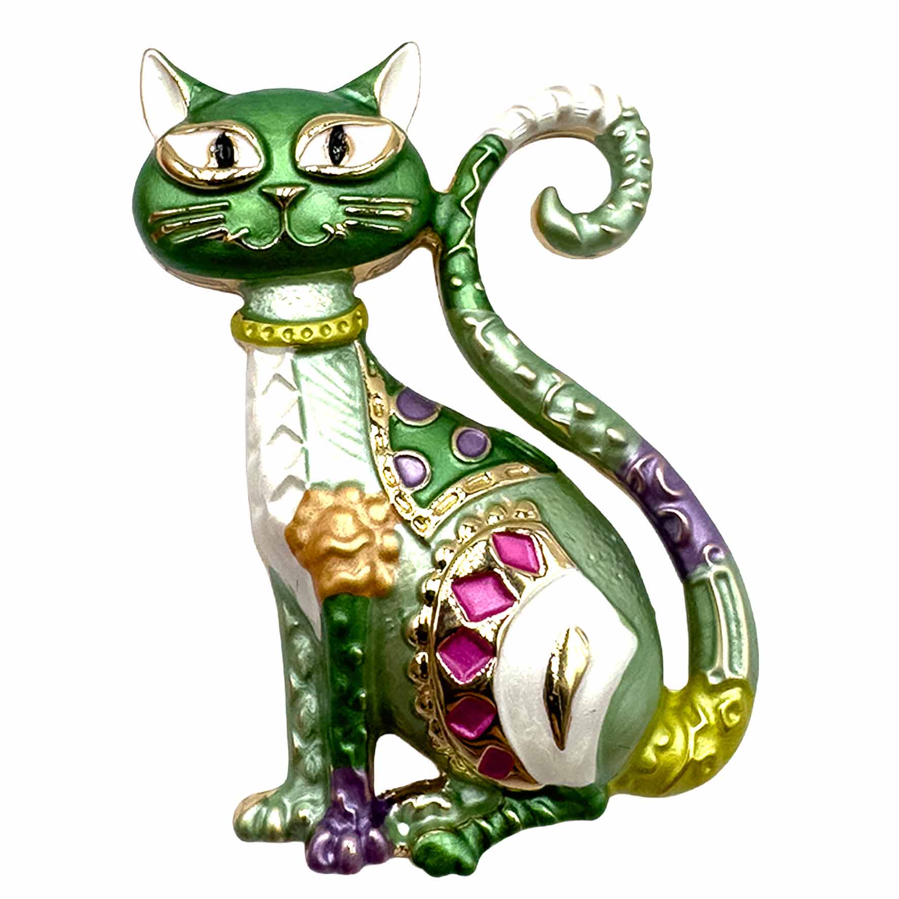 Palestro Milano Spille e spillette Verde Gatta (Magnete)