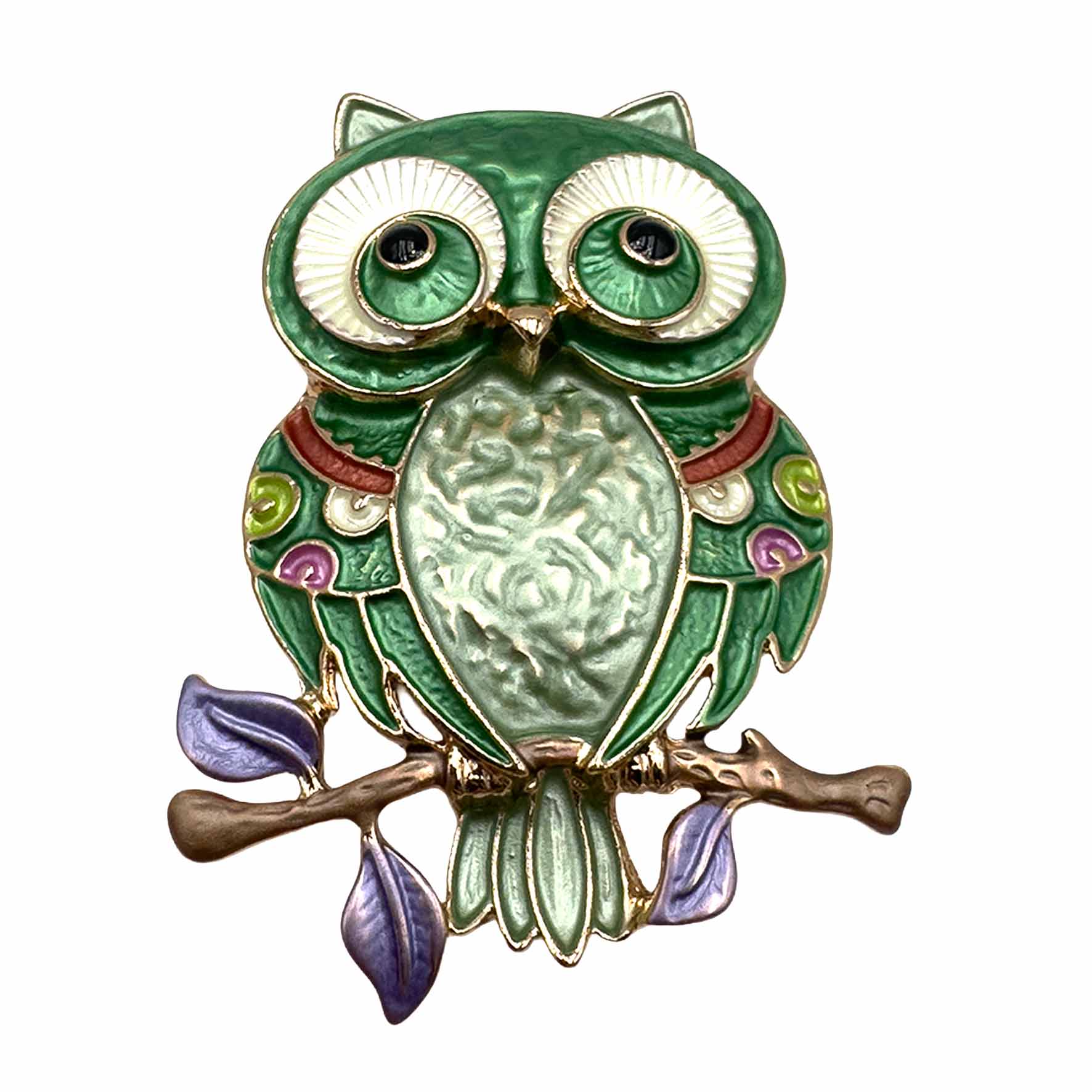 Palestro Milano Spille e spillette Verde Gufo (Magnete)