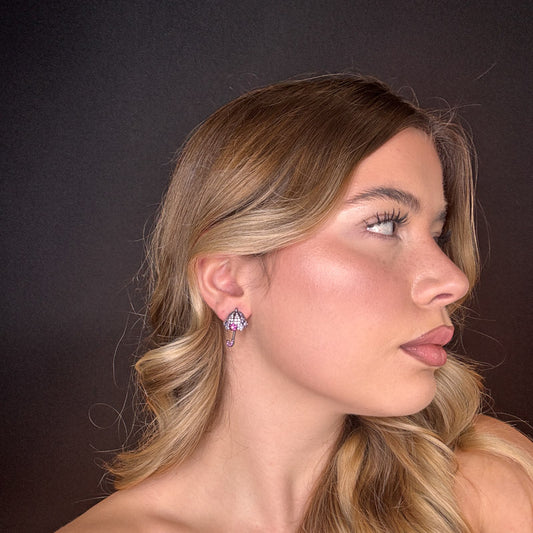 Palestro Milano Orecchini Ombrellini di Pavè