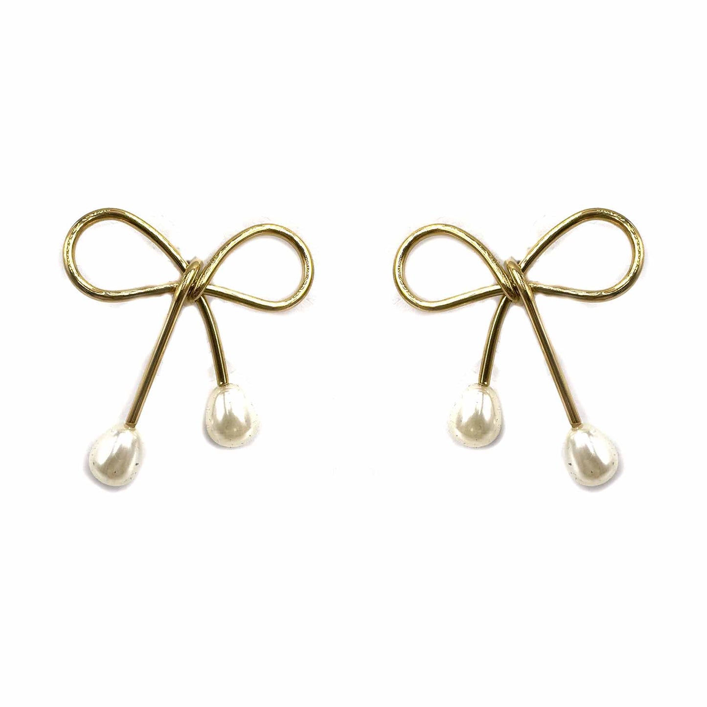 Fiocchi gold con perlina