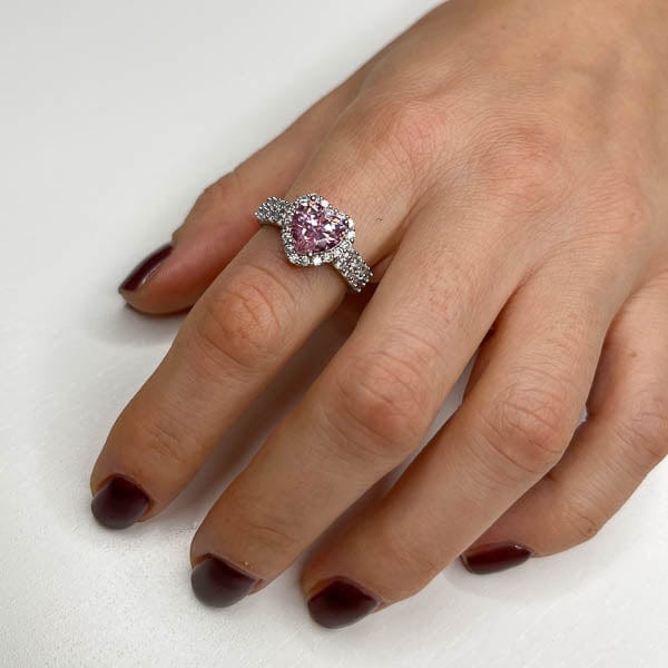 Palestro Milano Anelli Silver / Rosa Anello Cupido - doppia fascia