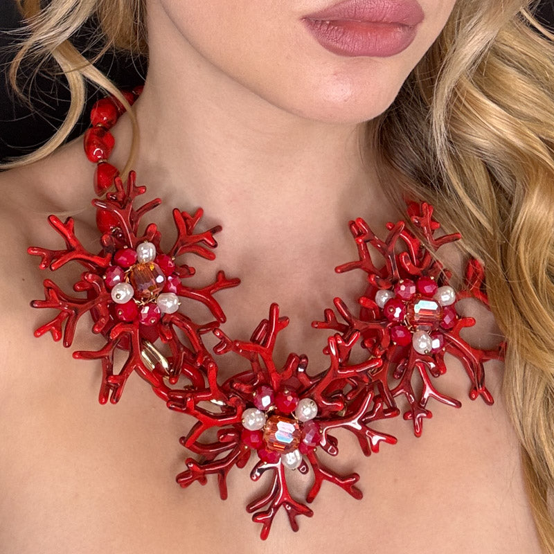 Palestro Milano Collane Trio di Coralli Big