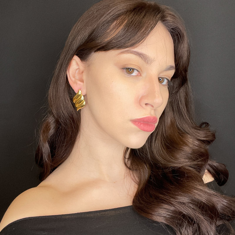 Palestro Milano Orecchini Ali Gold Plated
