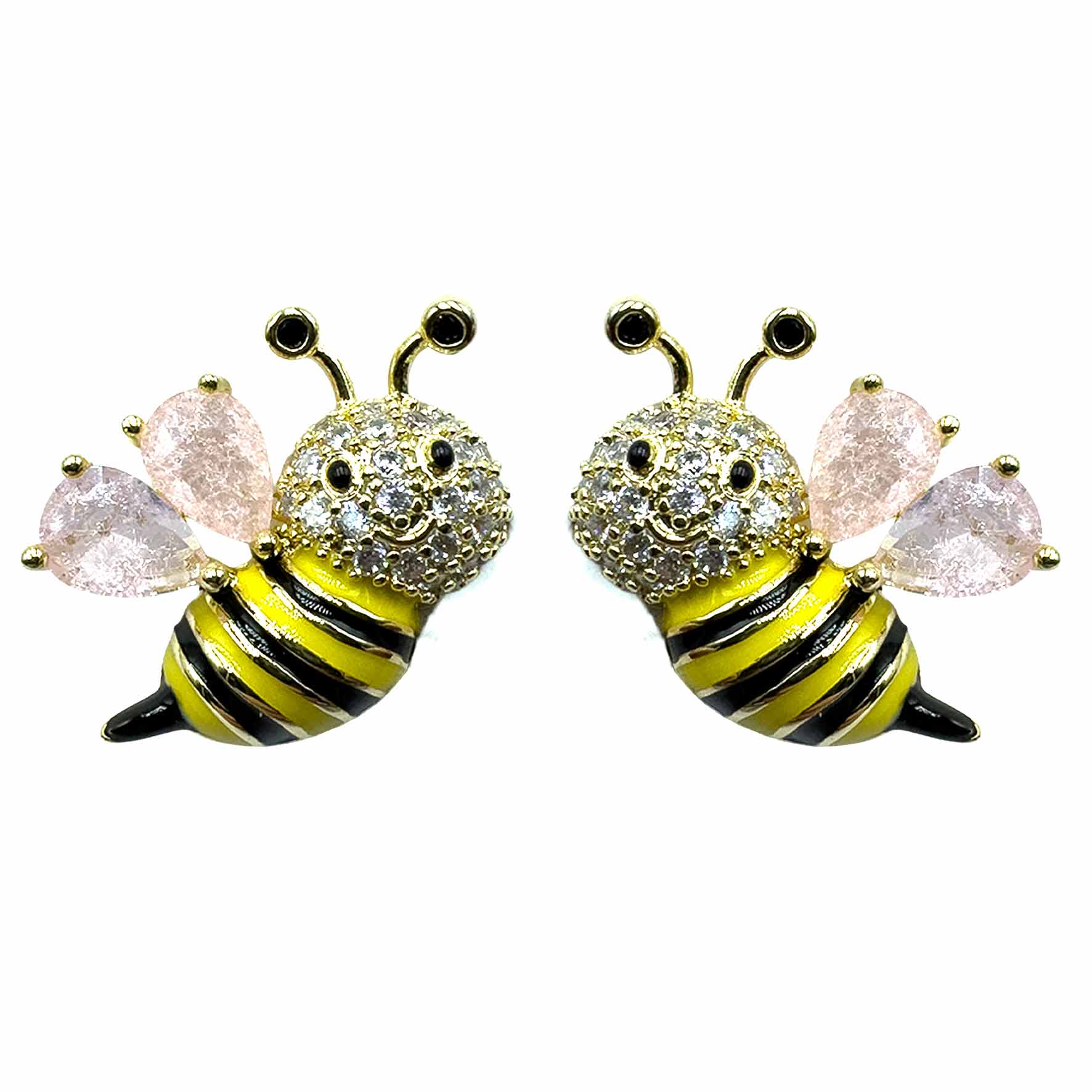 Palestro Milano Orecchini Ali Pink Apina di Pavè