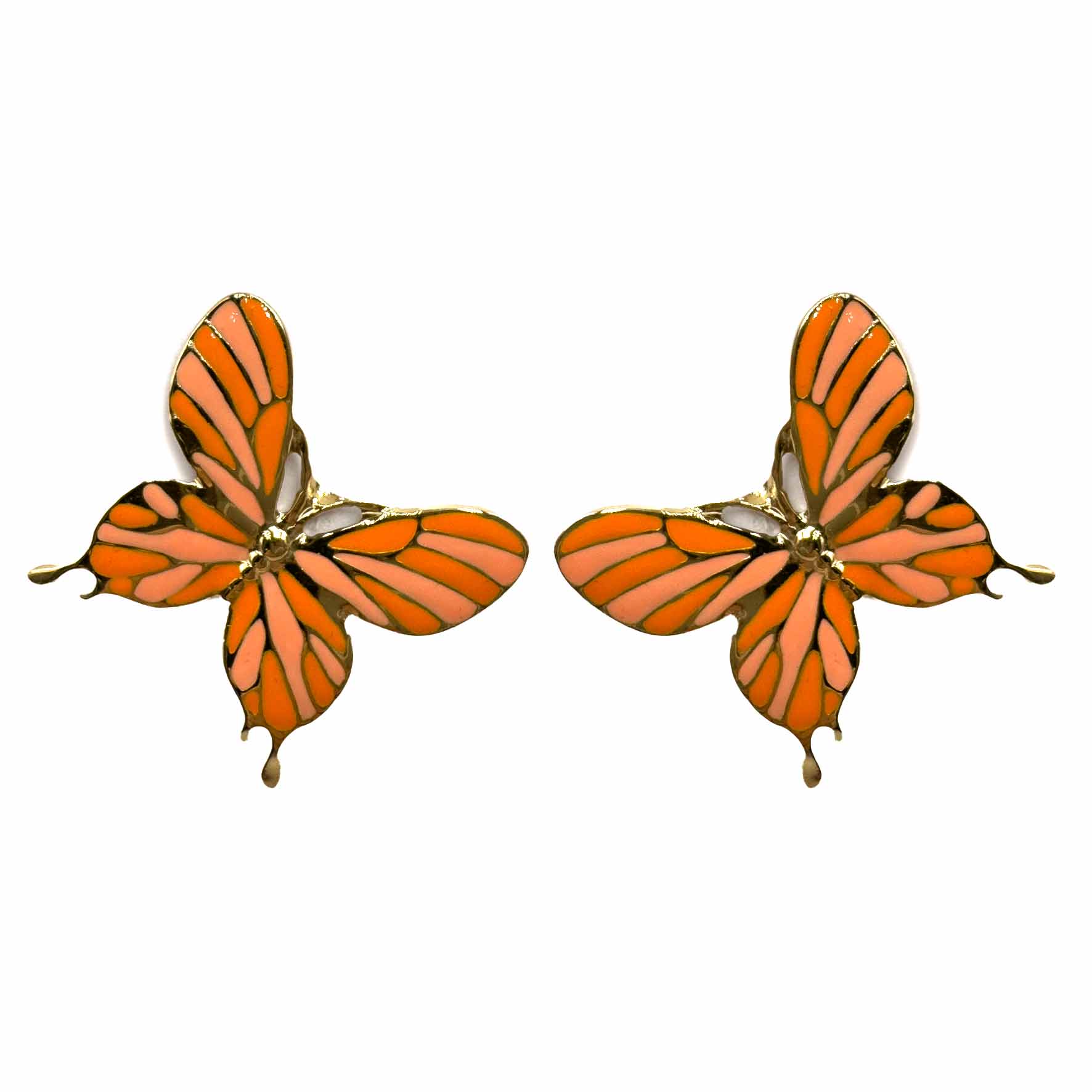 Palestro Milano Orecchini Arancio Farfalle colorate - new edition 2025