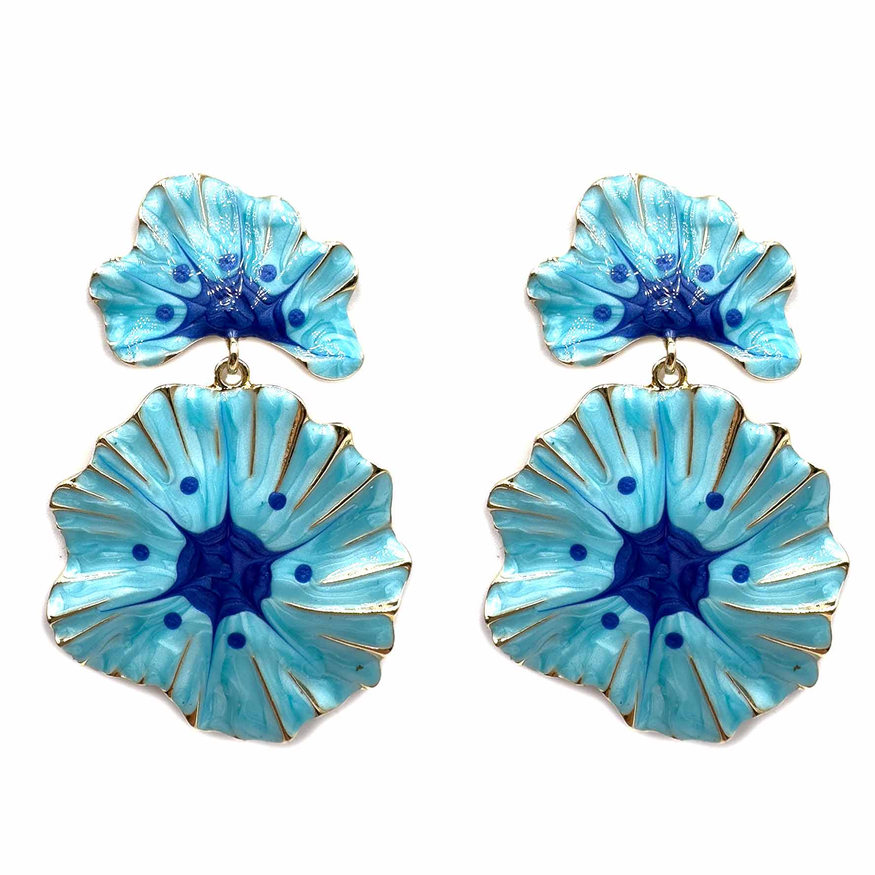 Palestro Milano Orecchini Azzurro Blu Picasso