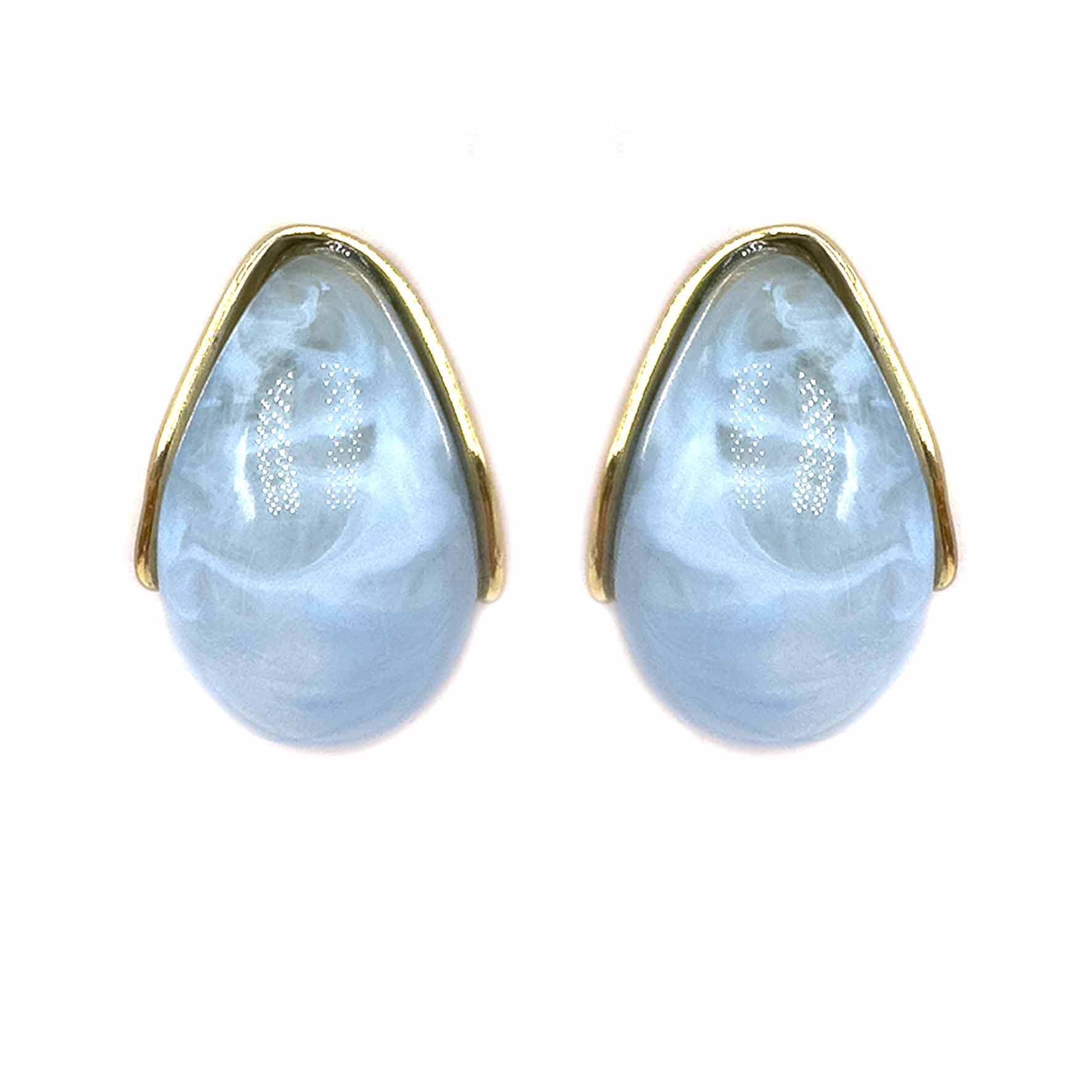 Palestro Milano Orecchini Azzurro Mini Goccia Perlata