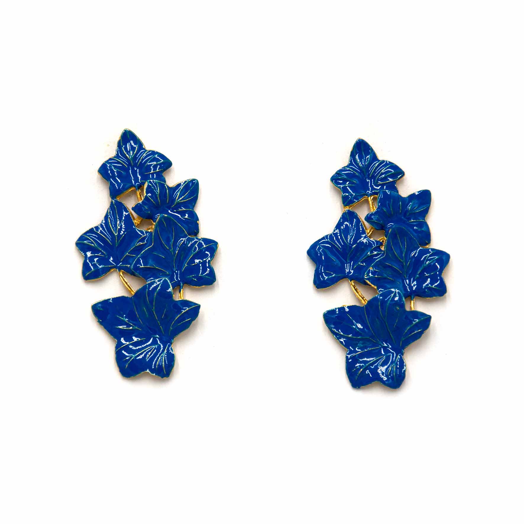 Palestro Milano Orecchini Blu Edera