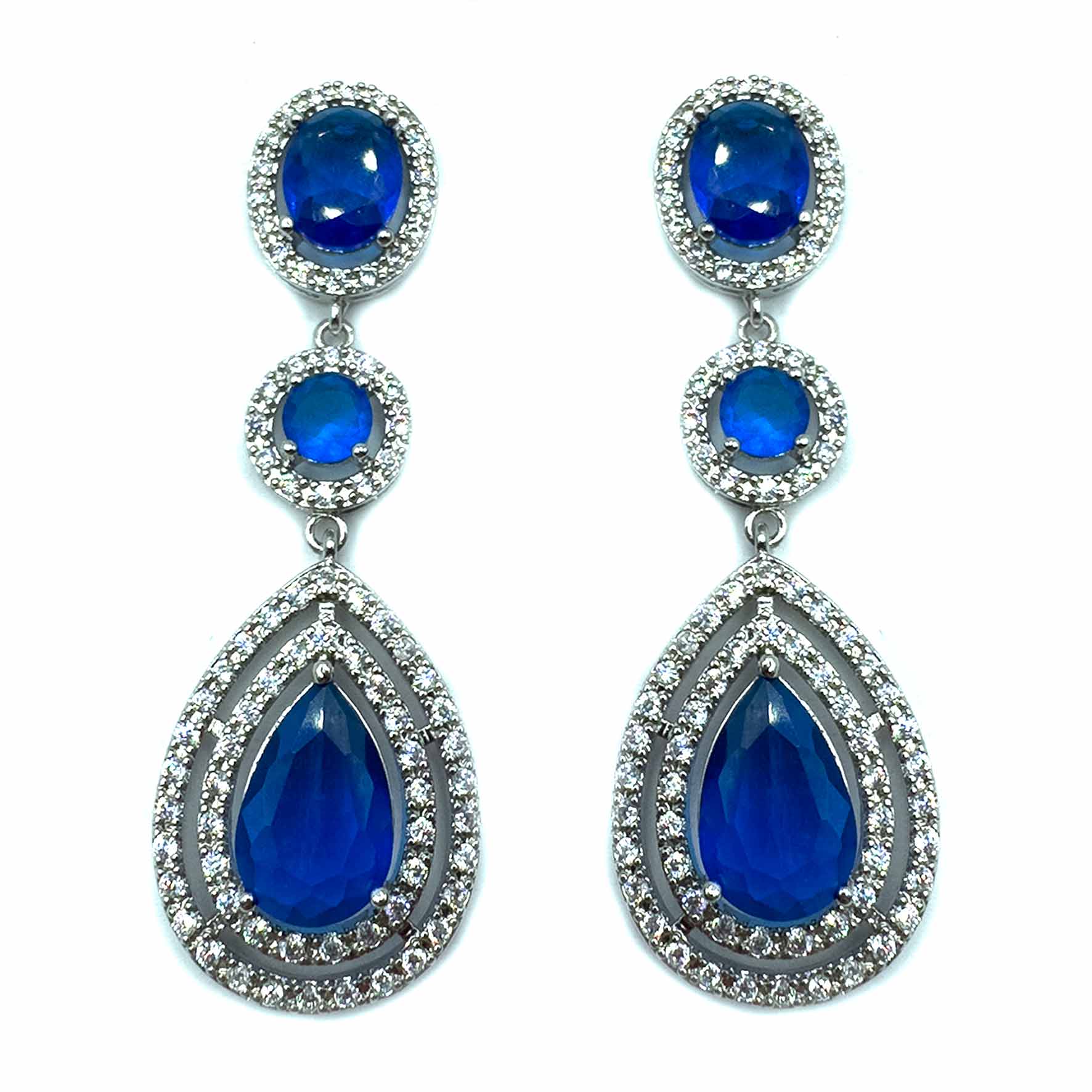 Palestro Milano Orecchini Blu Kelly