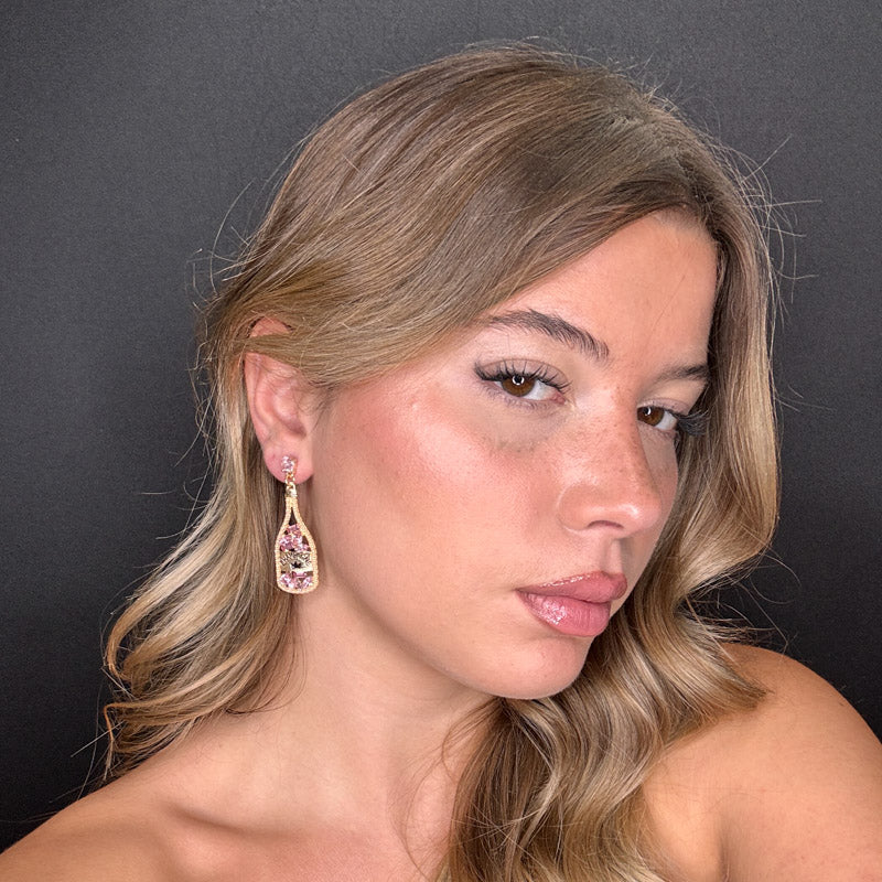 Palestro Milano Orecchini Bollicine di champagne