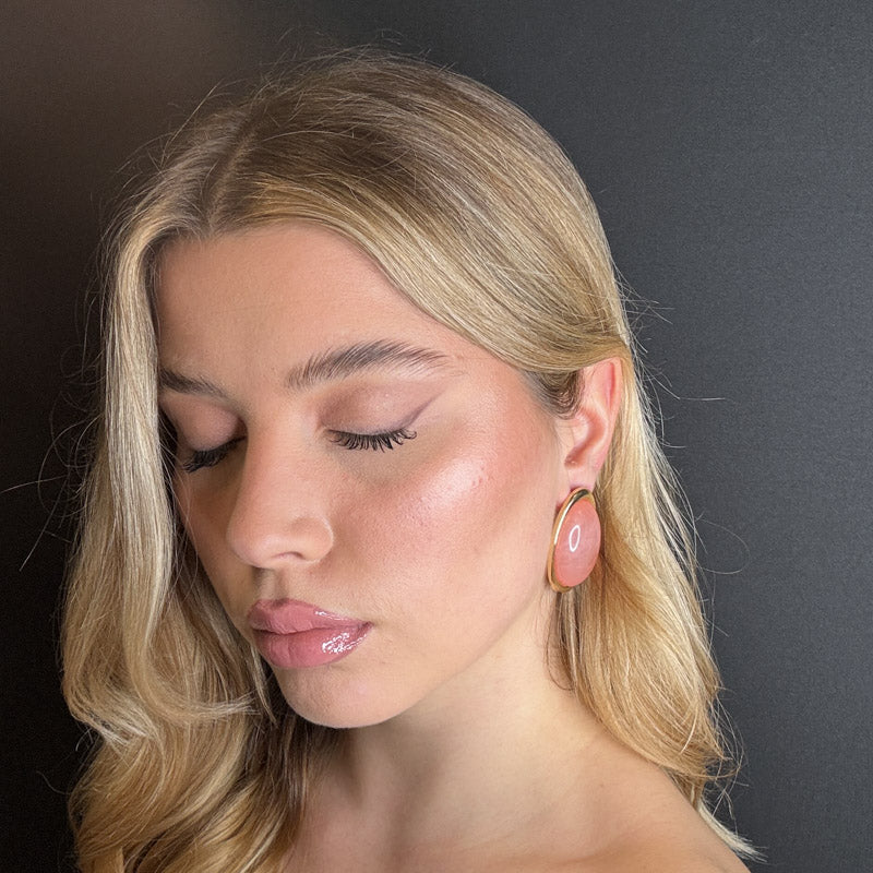 Palestro Milano Orecchini Bottone Ovale