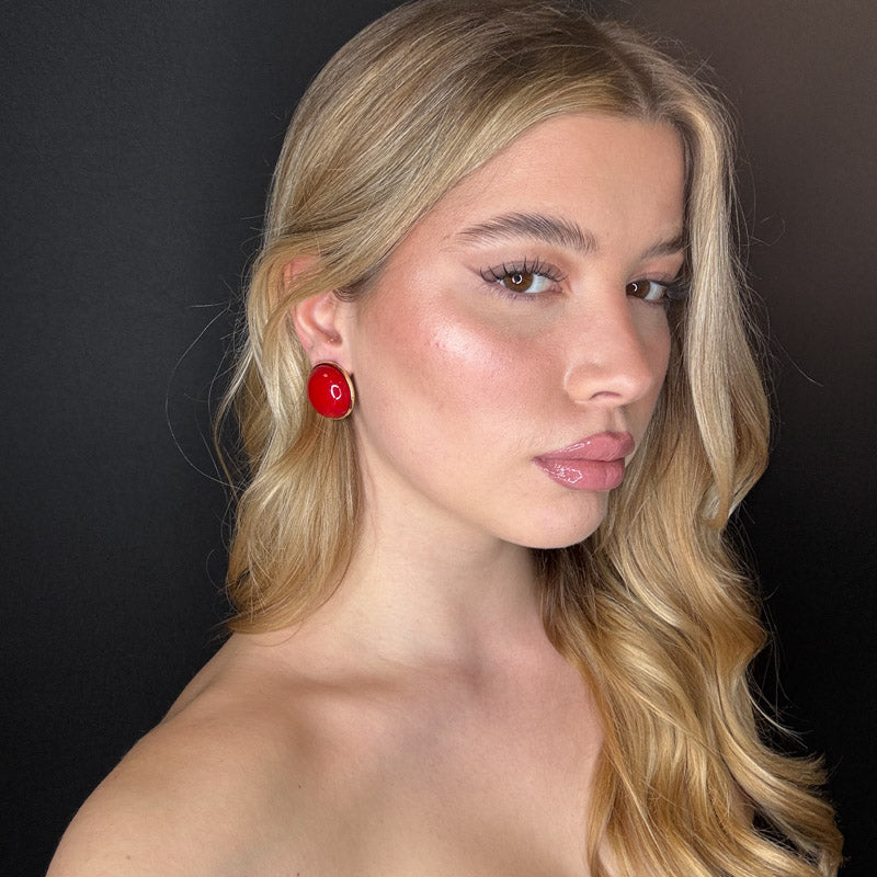 Palestro Milano Orecchini Bottone Retrò