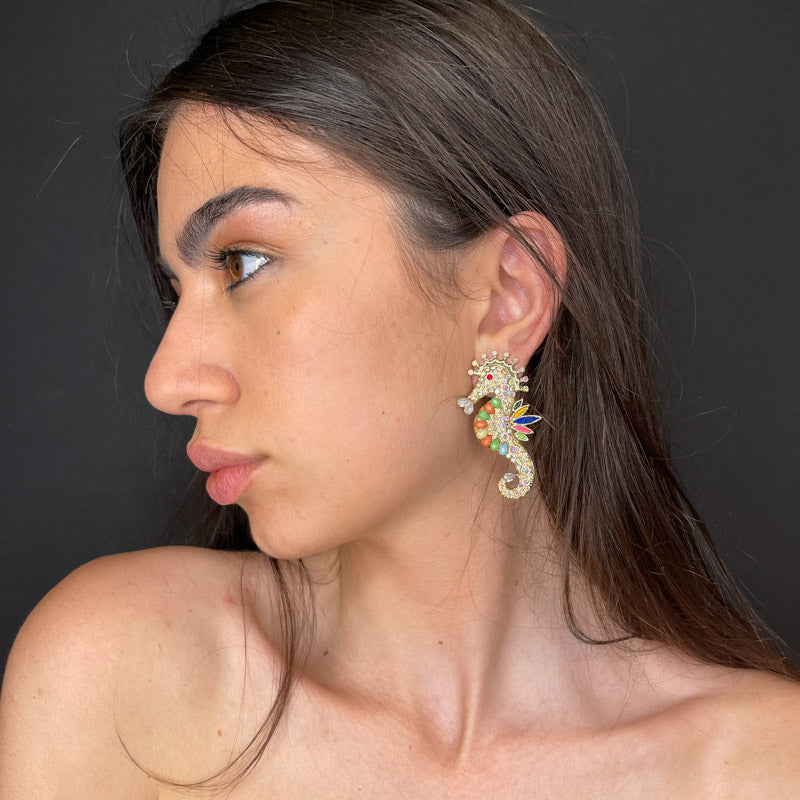 Palestro Milano Orecchini Cavallucci multicolor - New Collection 2024