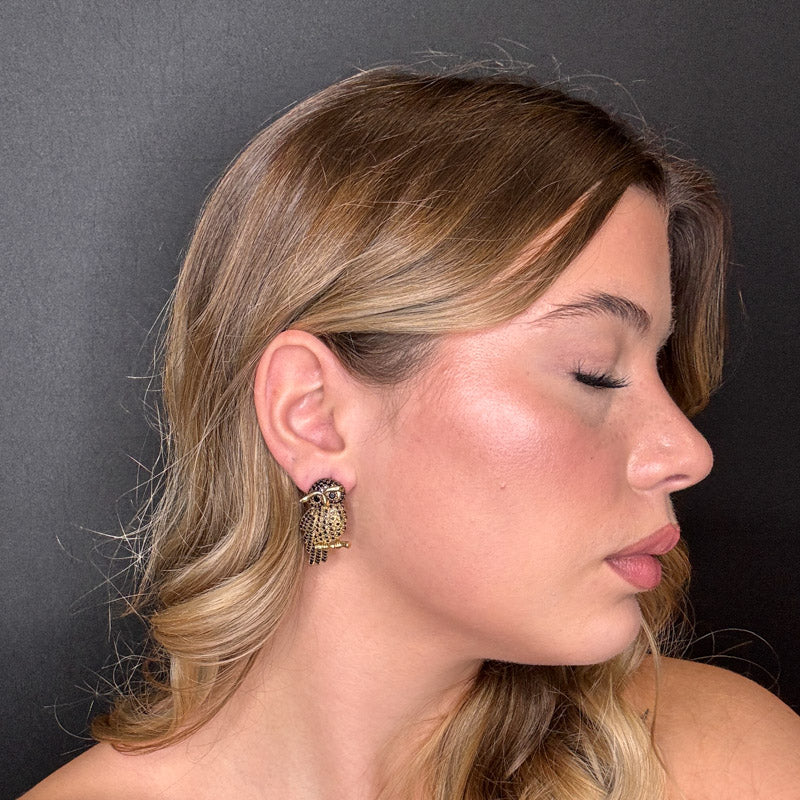 Palestro Milano Orecchini Civetta Preziosa