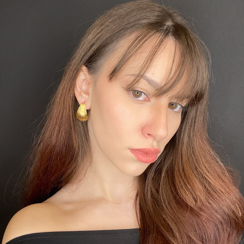 Palestro Milano Orecchini Conchiglie hoops