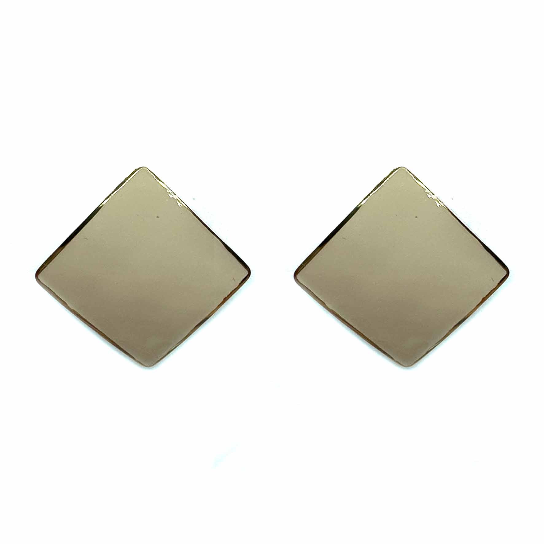 Palestro Milano Orecchini Crema Rombi Smaltati