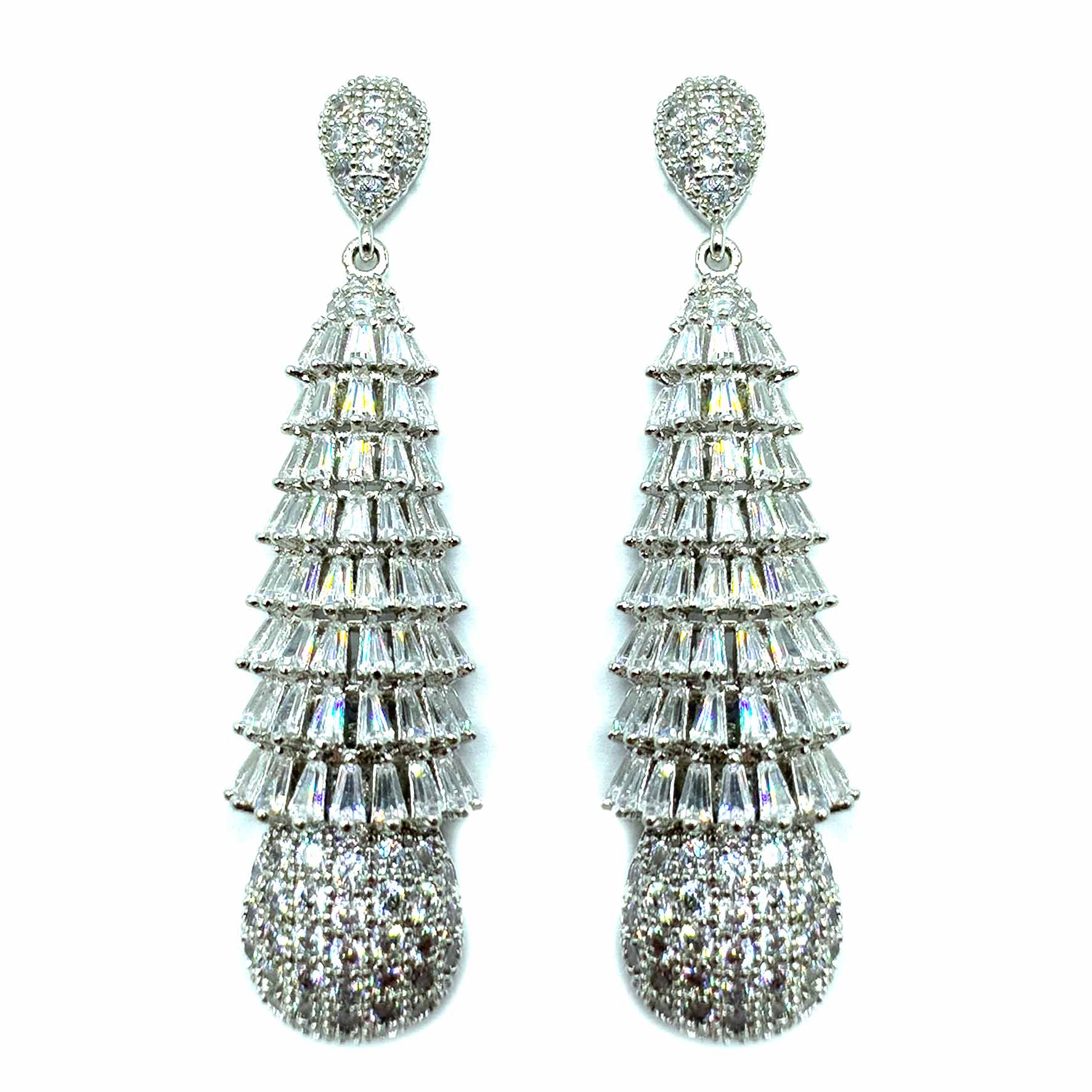 Palestro Milano Orecchini Cristalli a Piramide