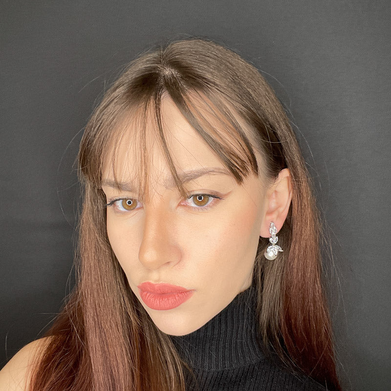 Palestro Milano Orecchini Cristalli & Perle