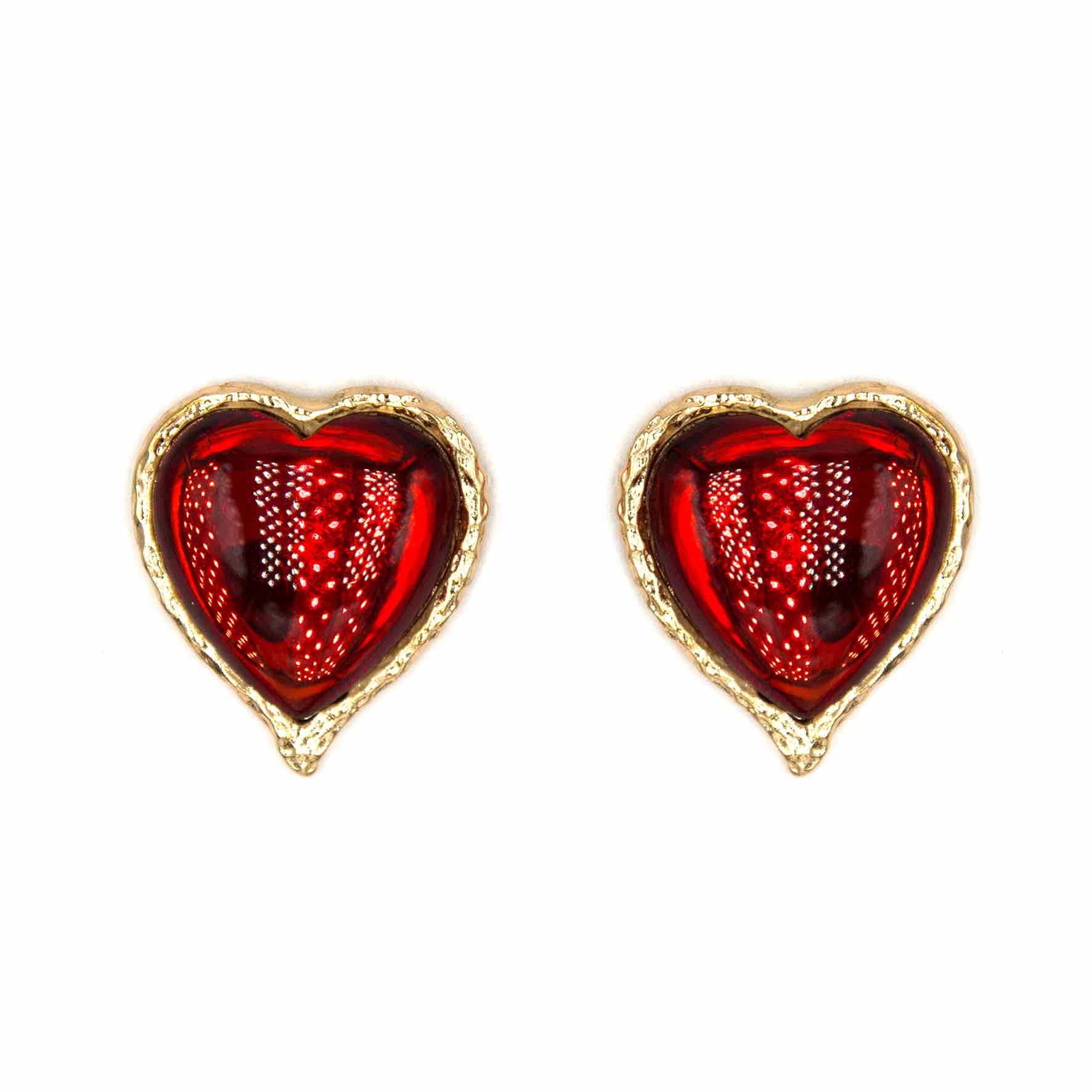 Palestro Milano Orecchini Cuore rosso