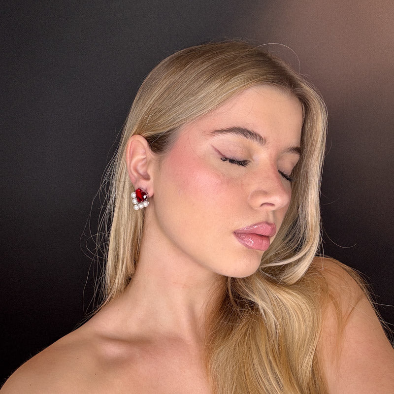 Palestro Milano Orecchini Cuore Vitreo