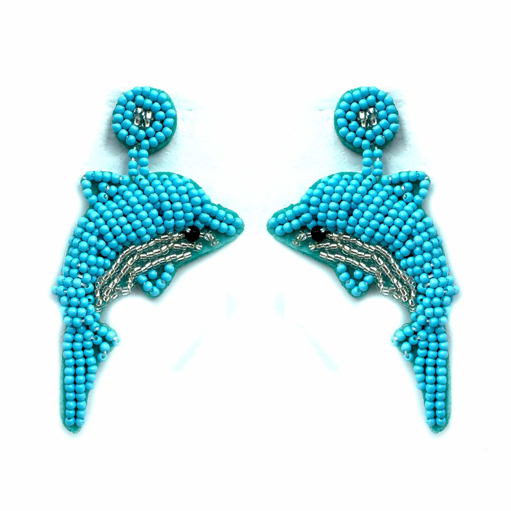 Palestro Milano Orecchini Delfino di perline