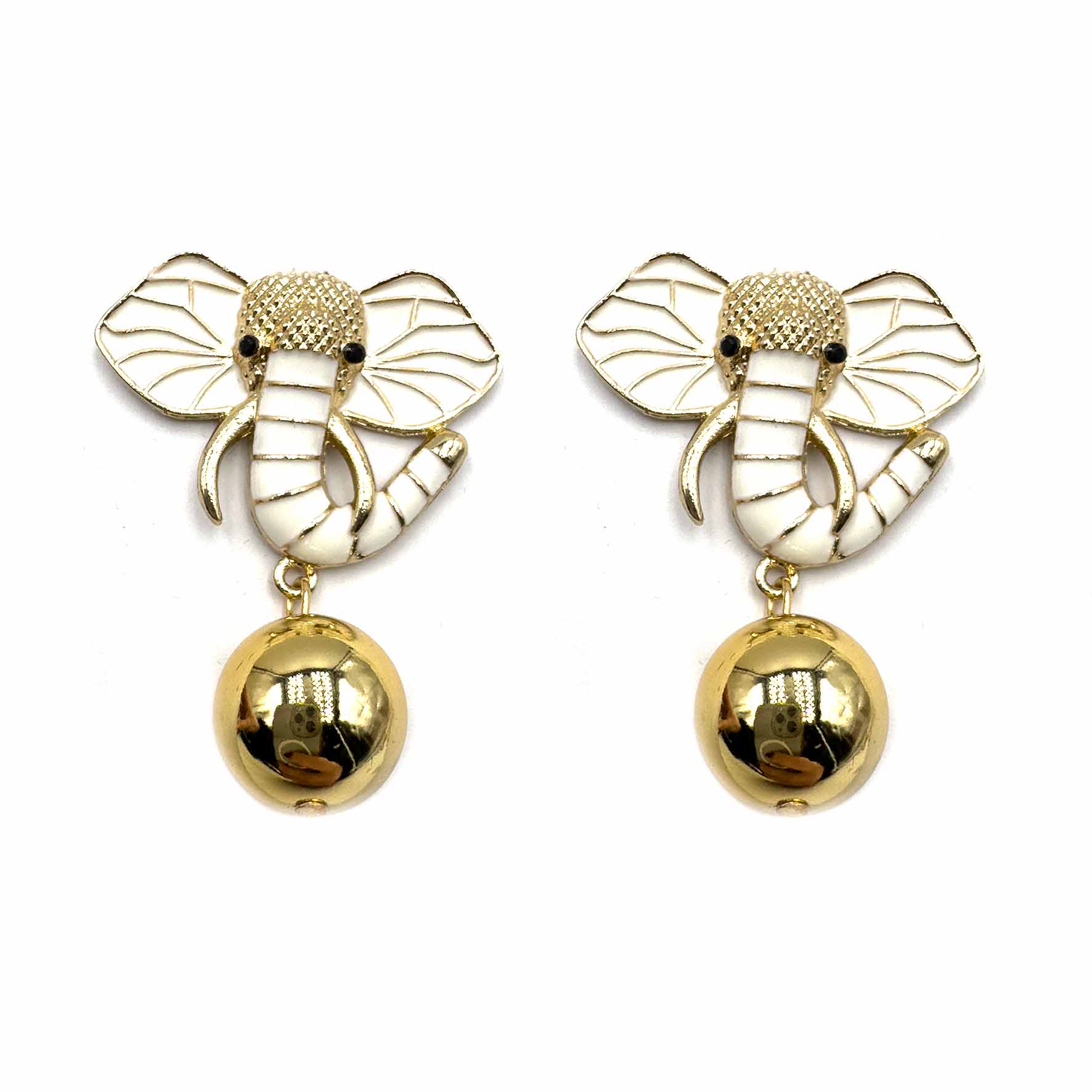Palestro Milano Orecchini Elefante Gold Plated