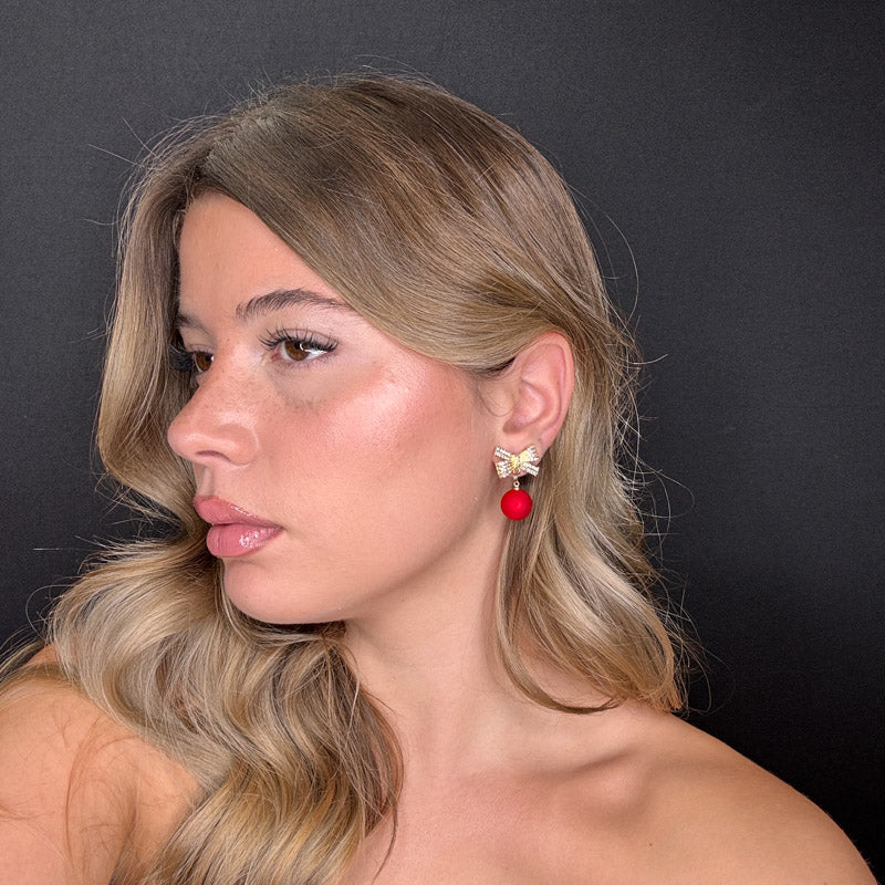 Palestro Milano Orecchini Fiocchetti gold con pallina