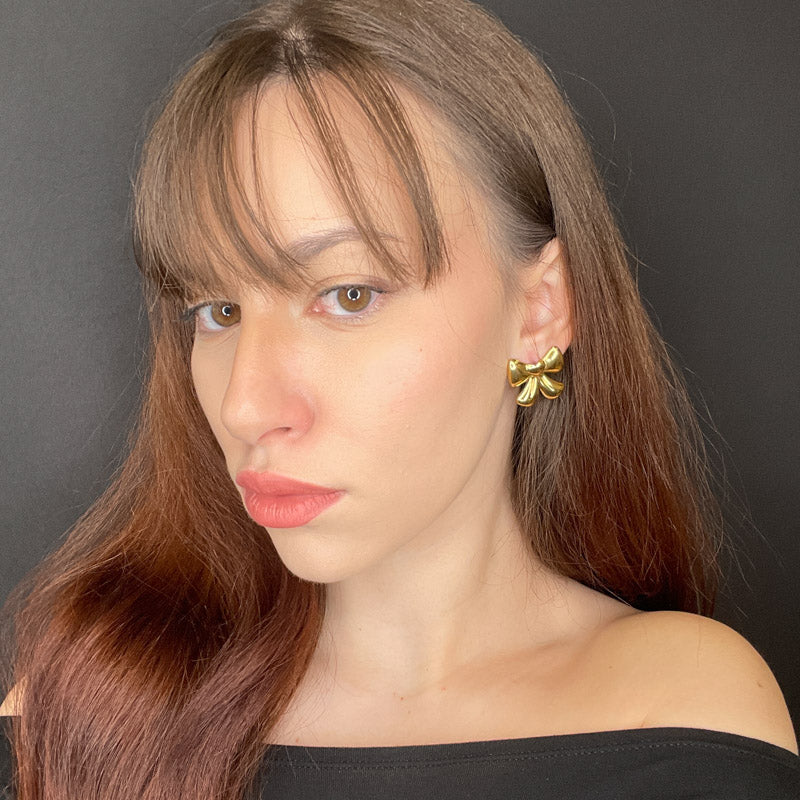 Palestro Milano Orecchini Fiocchetti Gold Plated
