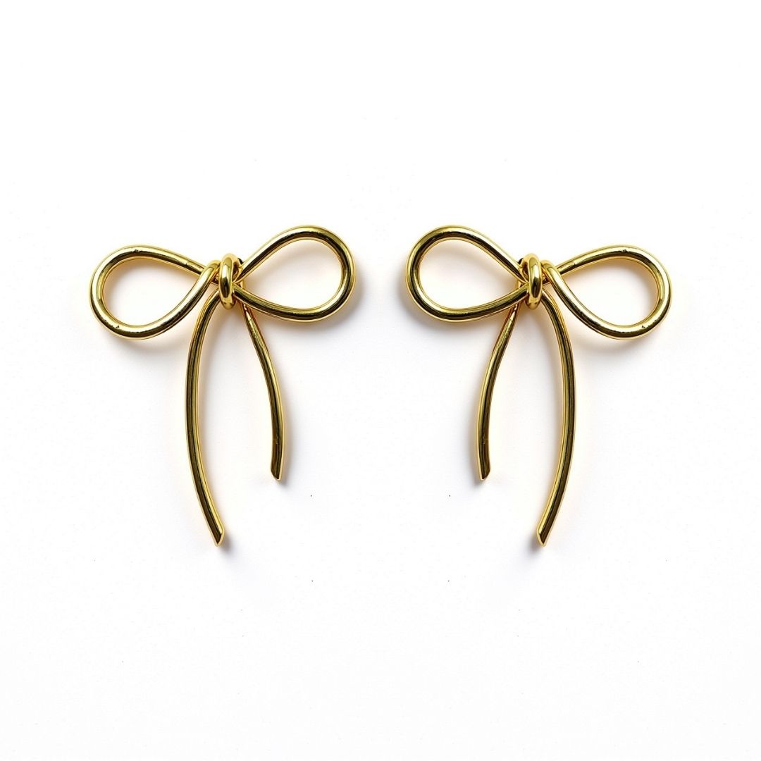 Palestro Milano Orecchini Fiocchi di filo dorato
